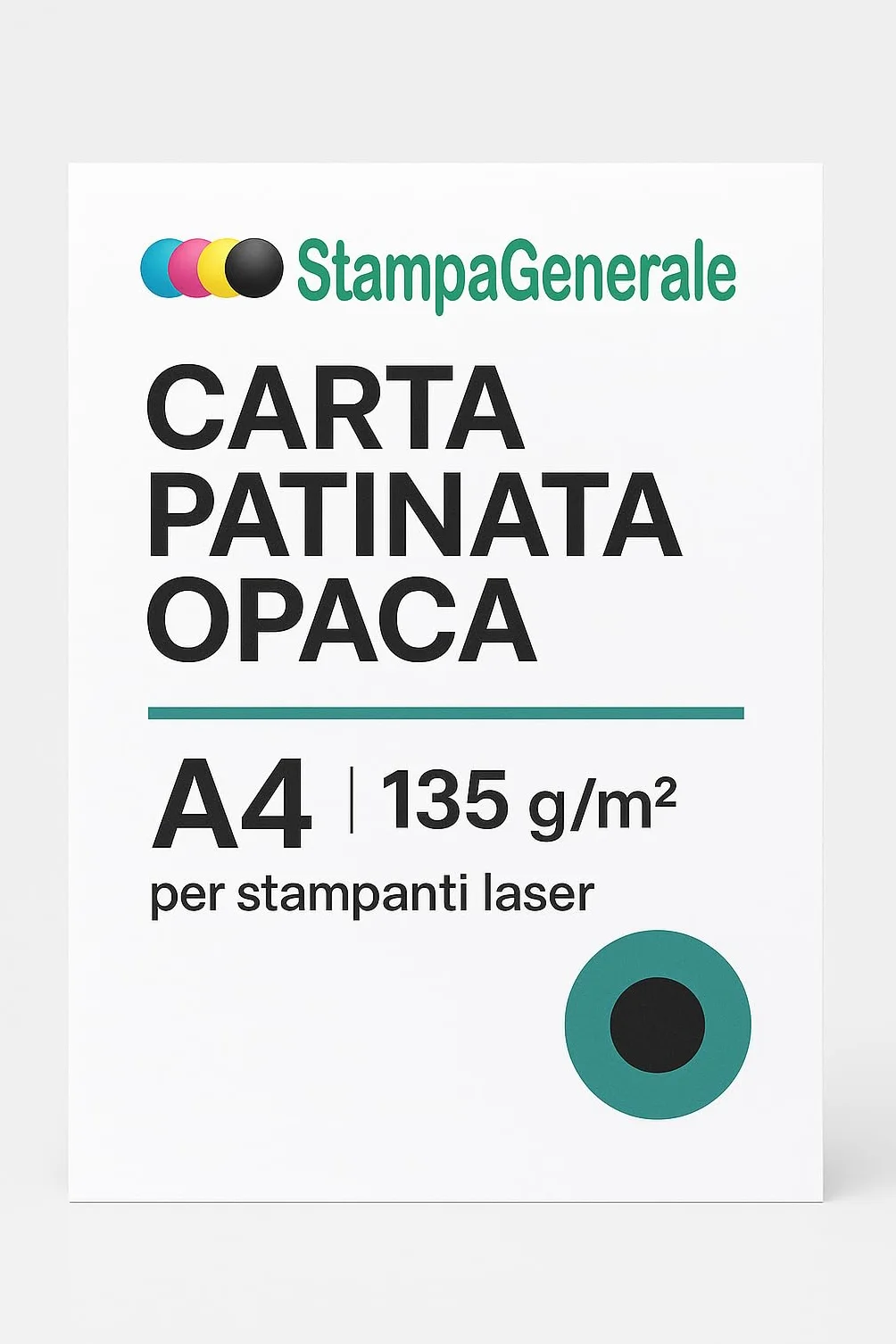 Carta Patinata Opaca A4 135 g/m² per Stampanti Laser 50 Fogli