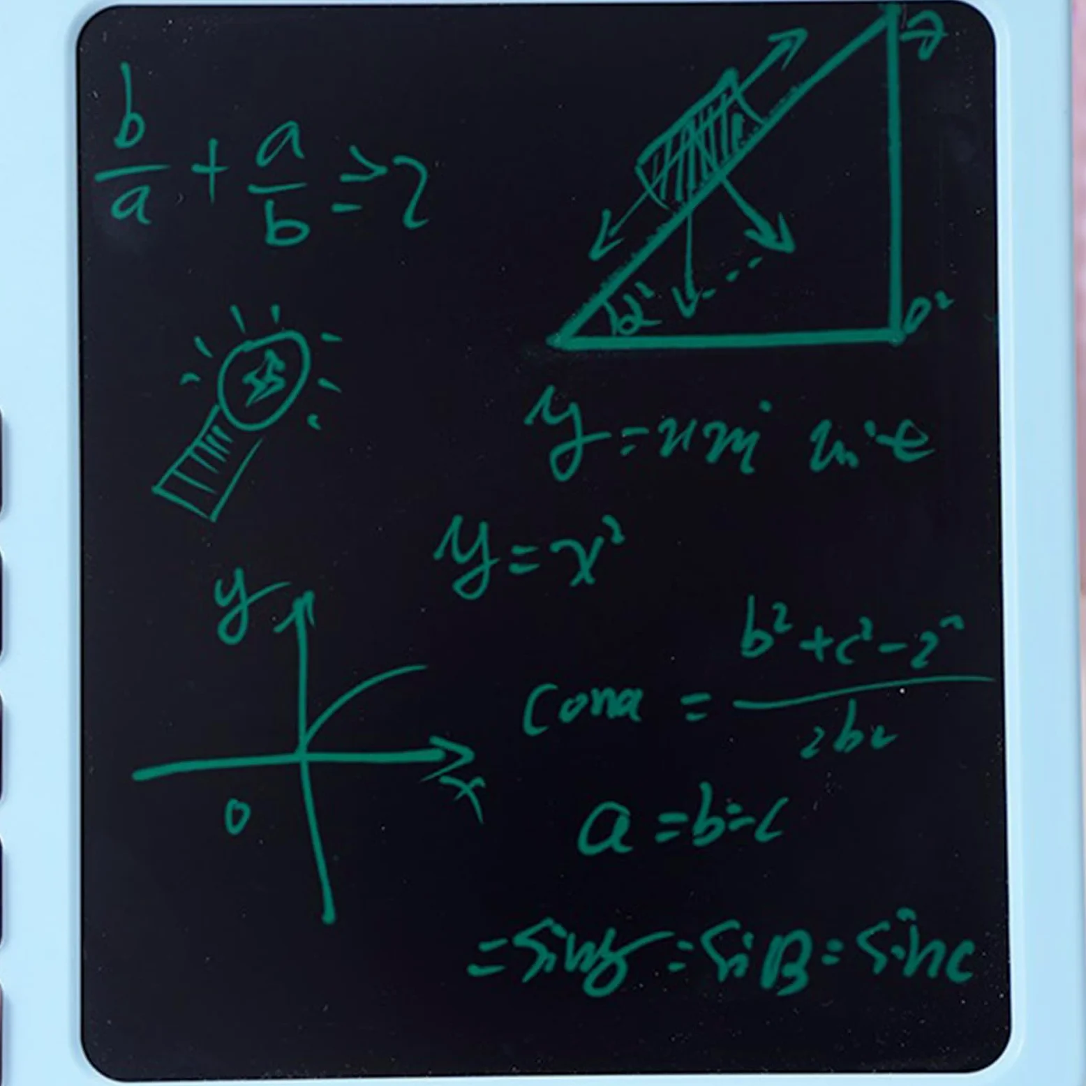 Calcolatrice da tavolo con grande display LCD a 12 cifre, funzione standard per ufficio, casa, scuola, tavolo studente, con lavagna LCD