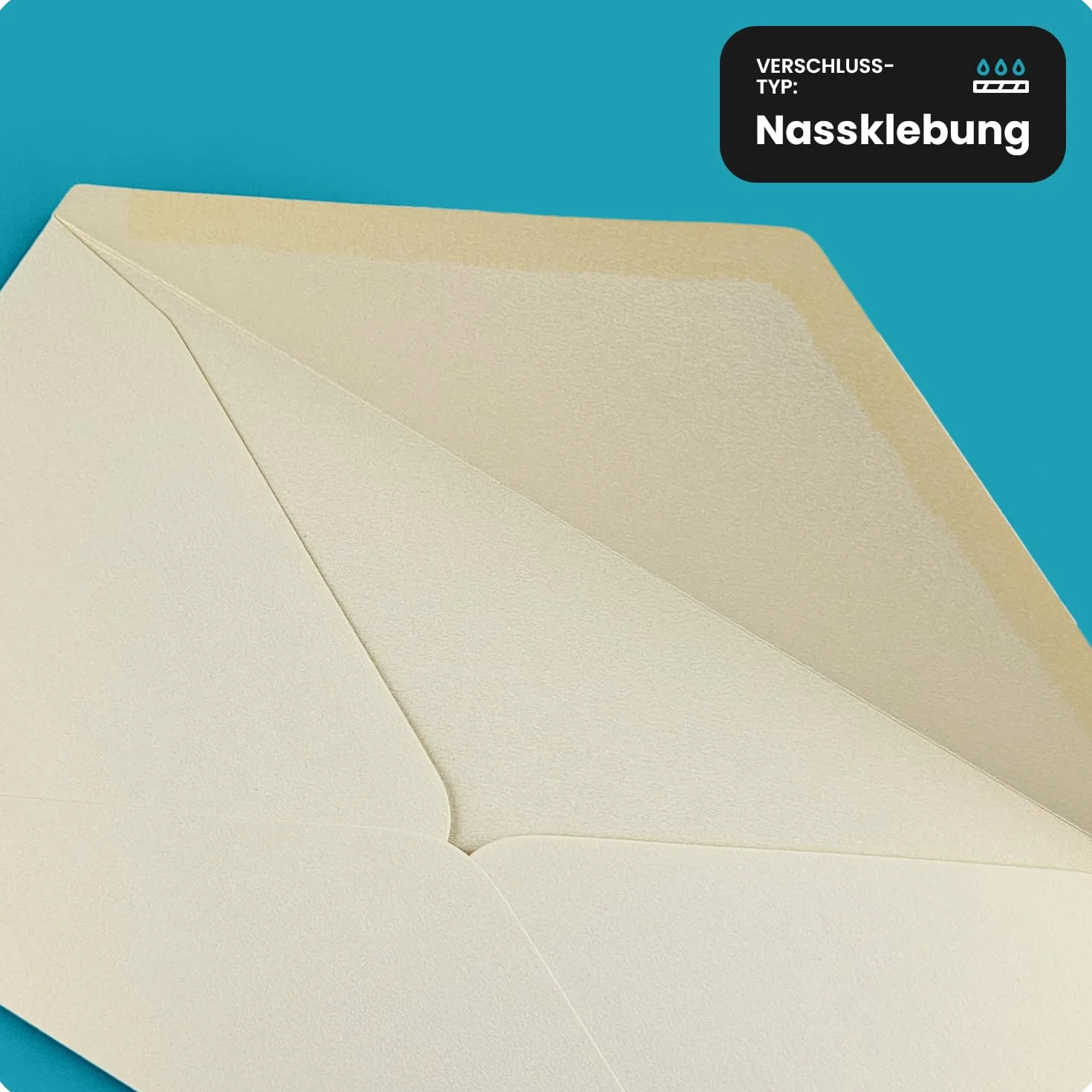 Aster Metallic Cherish Netuno busta da lettera americana oro perlato formato DL 22x11 cm 120g