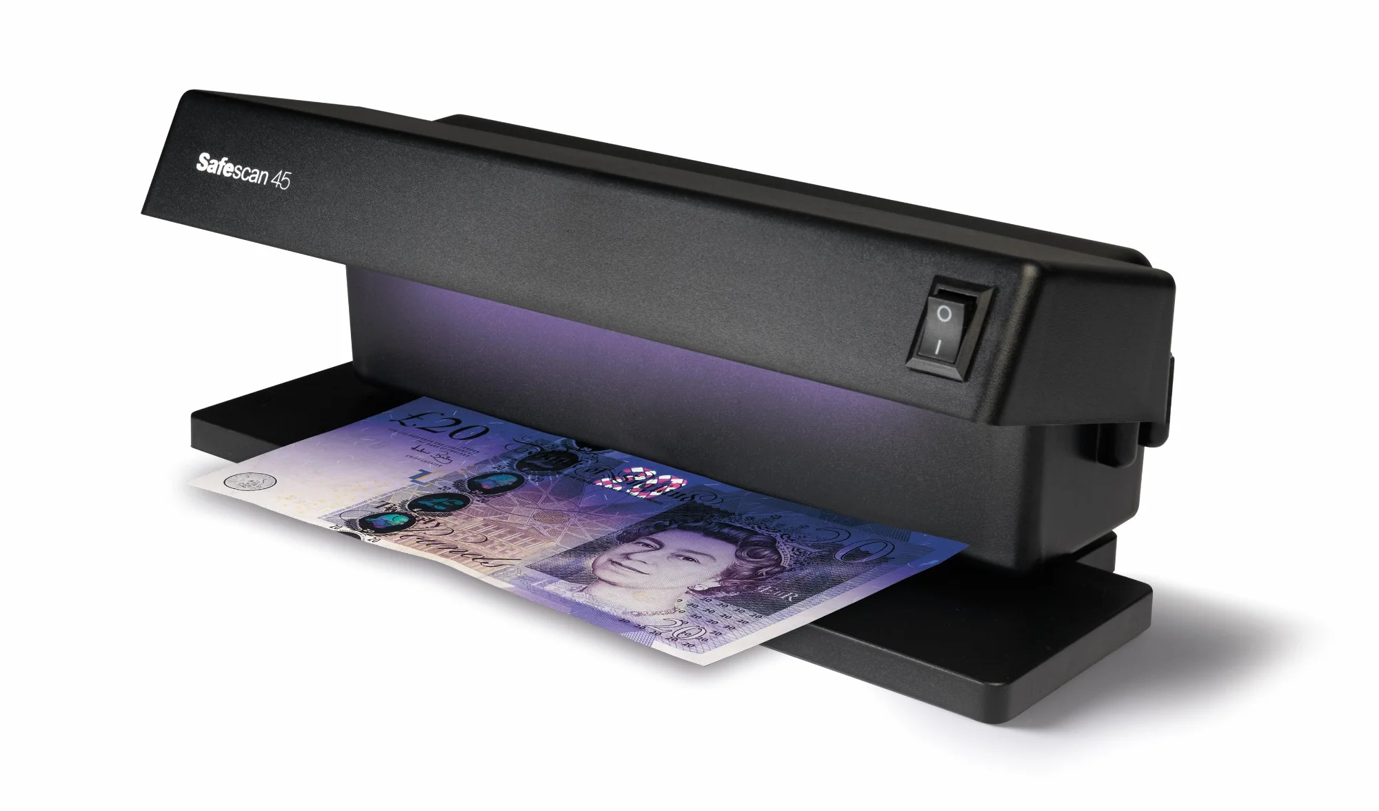 Safescan 45 Verifica banconote UV che verifica banconote, carte di credito e documenti, Verifica banconote UV per nuove banconote, Verifica banconote con UV, Verifica banconote con luce UV