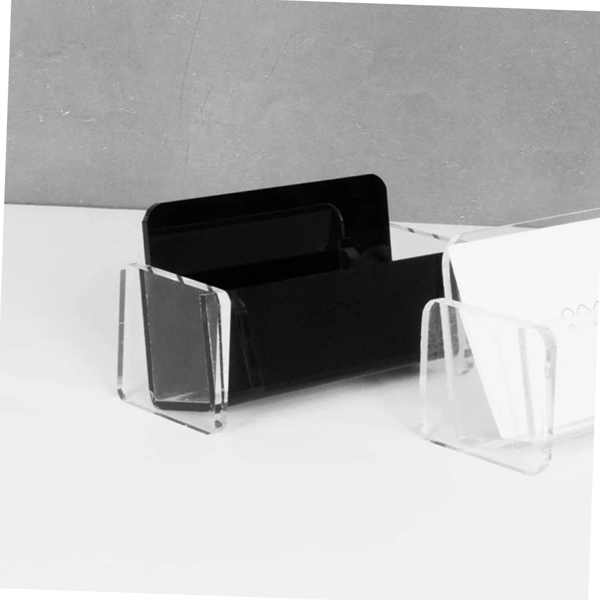 Operitacx 6pezzi Trasparenti Organizer Per Biglietti Visita Acrilico Per Scrivania Design e Adatto Per e