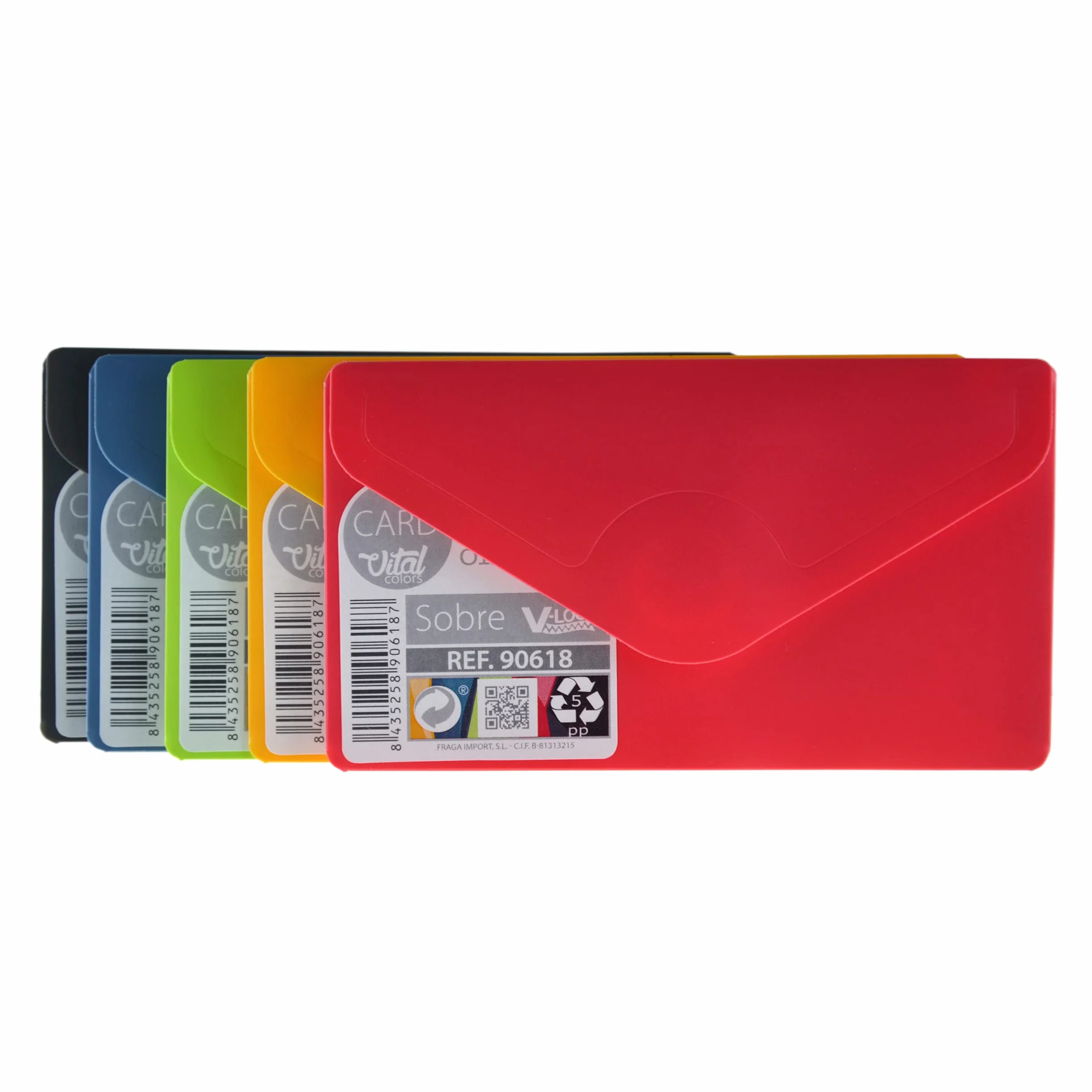 Cartellini su chiusura V-Lock Confezione da 10 - Dimensioni Scheda - Opaco Esterno e Glitter Interno Texture Soft Touch - Office Box