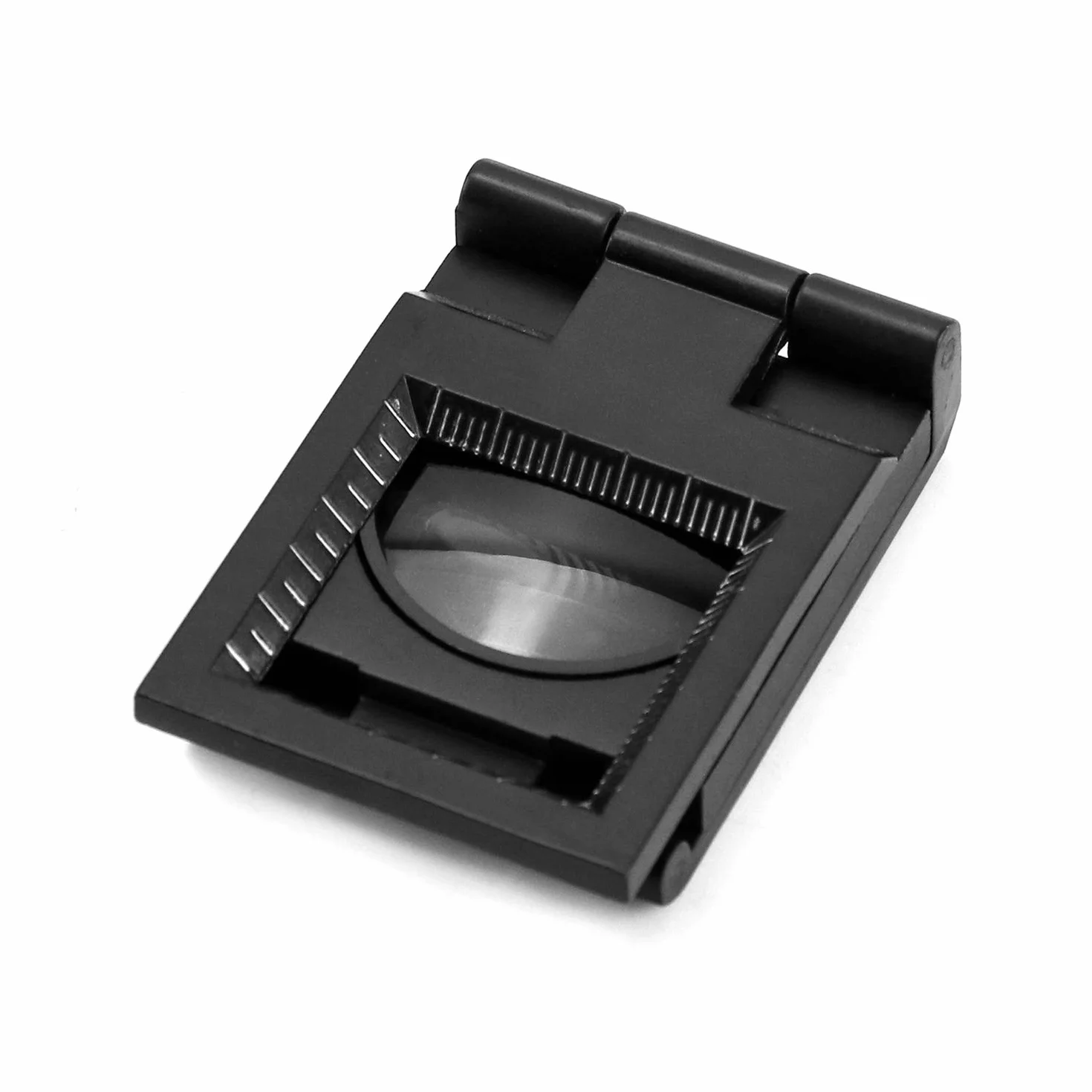 QWORK lente d'ingrandimento portatile pieghevole 10x con scala per ispezioni gioielli tessili