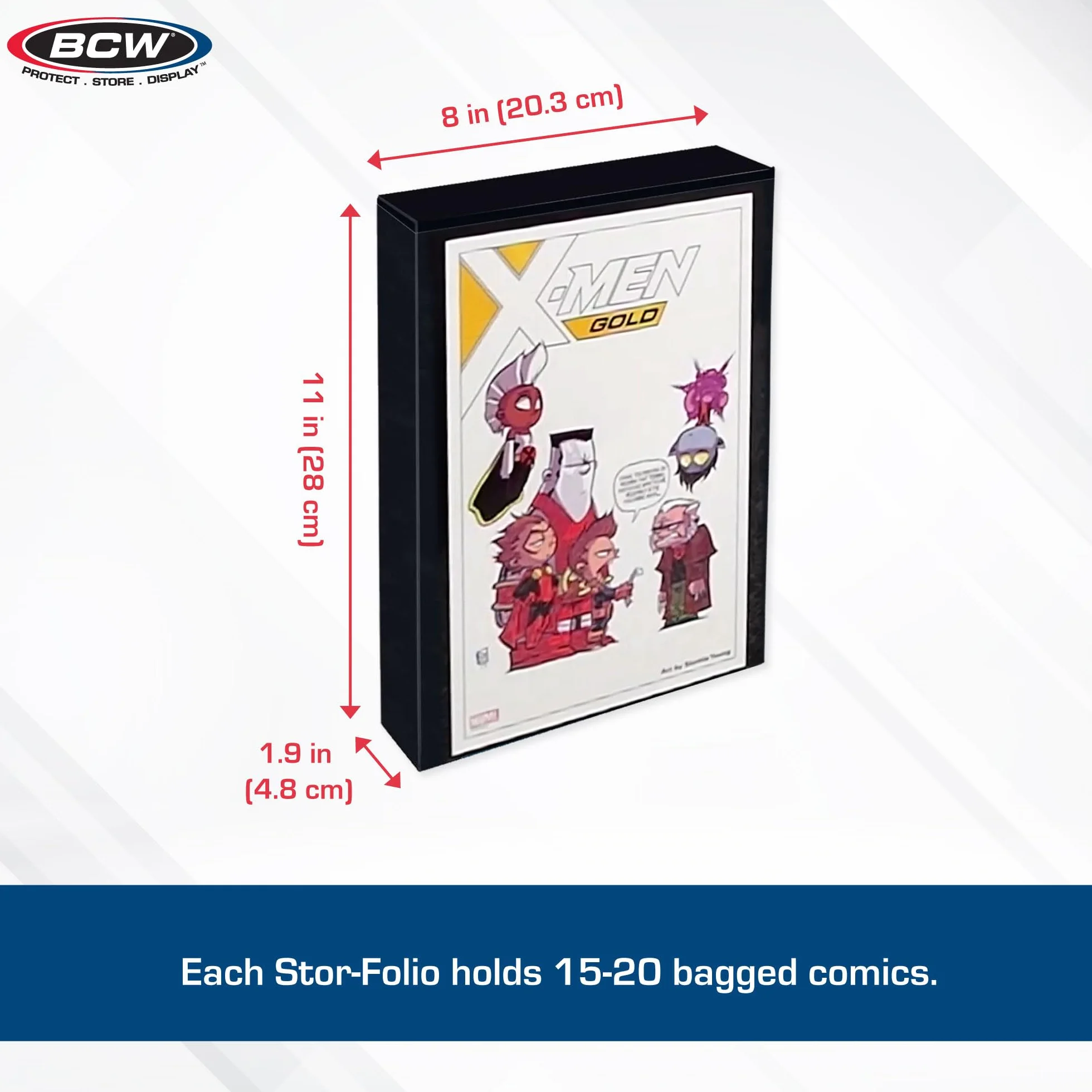 BCW Supplies Stor-Folio - fumetti da 1,5 cm (contiene 15-20 fumetti)