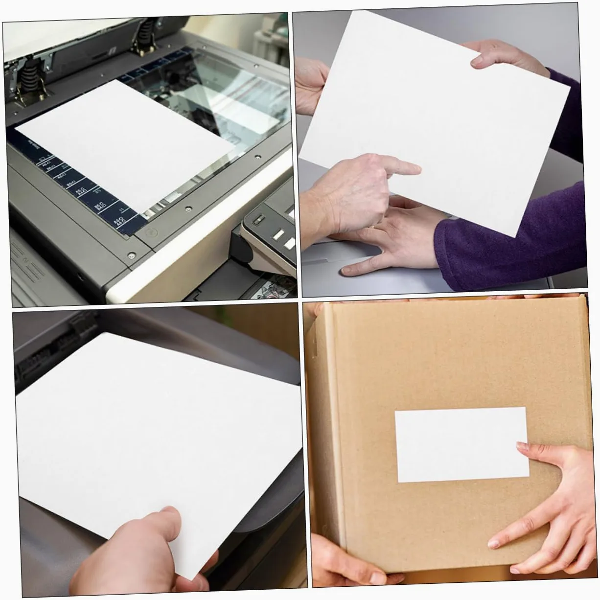 SHINEOFI 100 Fogli Carta Autoadesiva Stampabile Etichette Per Stampante Carta Per Etichette Autoadesive Di Adesivi Per Stampante Etichetta Autoadesiva