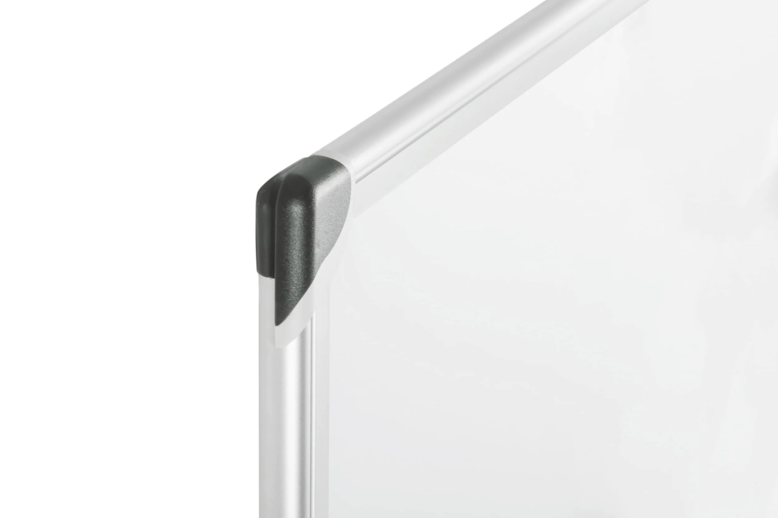 Bi-Office Lavagna Magnetica Bianca Maya Serie W, Con Cornice In Alluminio, Superficie Magnetica Acciaio Laccato, Angoli in ABS, 120x90 cm