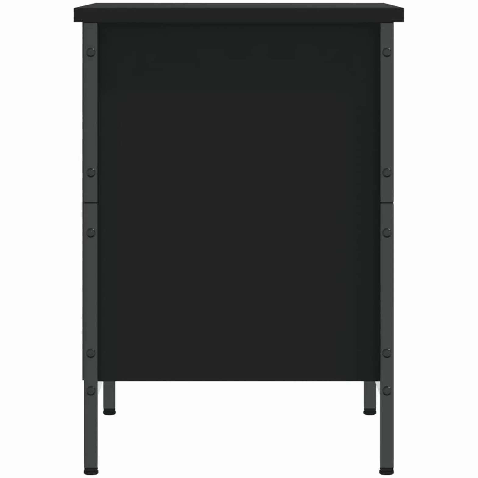 Rantry Scarpiera Nera 38x35x50 cm in Legno Multistrato, Scaffale Portascarpe Organizzatore per Scarpe Salvaspazio Stoccaggio Salva Spazio per Corridoio per Soggiorno Ufficio