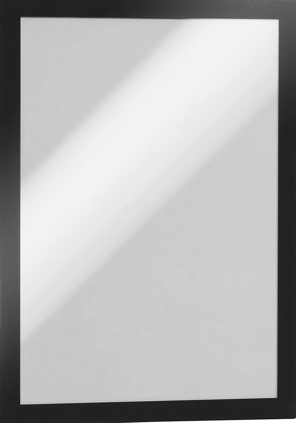 Durable 488201 Duraframe A4 Large Packaging, Cornice Espositiva Adesiva, per Superfici Lisce e Solide, Formato A4, Confezione da 10 Pezzi, Nero
