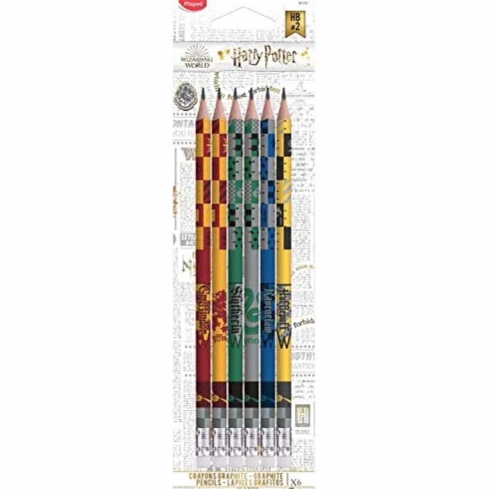 Maped Black'Peps Harry Potter HB Matite Grafite con Gomma Set 6