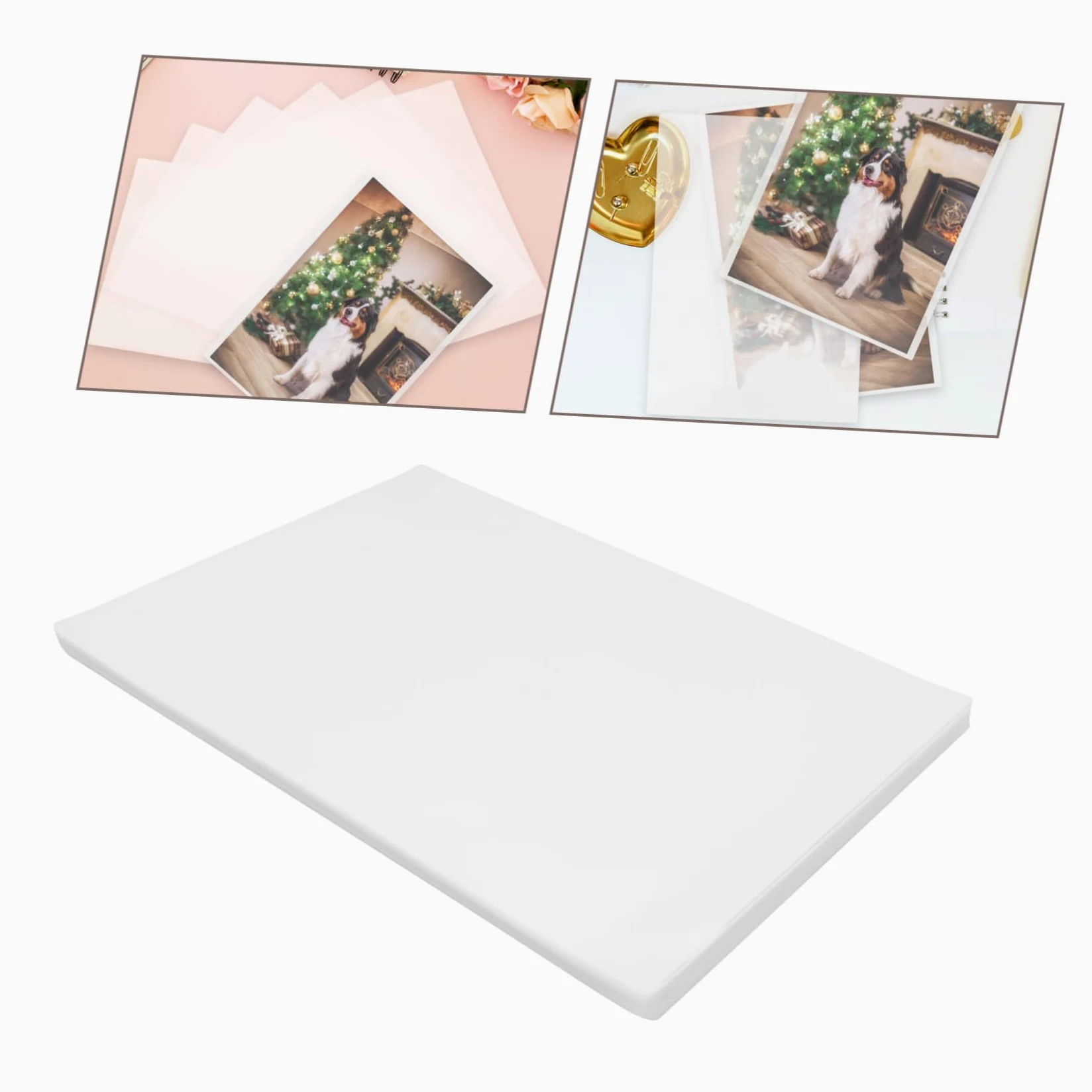100pezzi Laminazione Trasparenti Pellicole Protettive Laminate Per Documenti e Foto Buste Laminate Termiche in Eva e Pet Supporto Per Plastificatrice