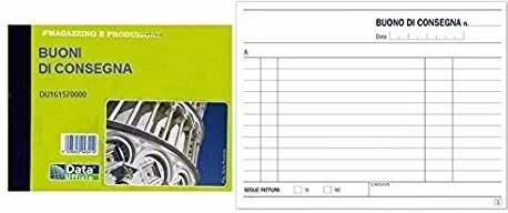 GICA 15 BLOCCHI BUONI CONSEGNA DUPLICE COPIA AUTORICALCANTI