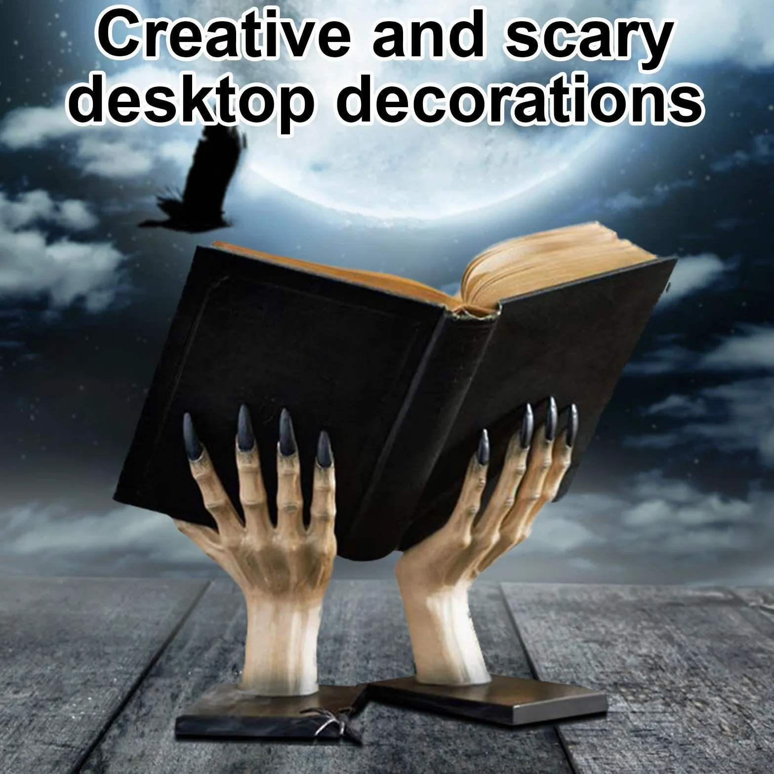 Reggilibri Originali Supporto Mani Di Gotiche In Resina Per Halloween | Porta Libri Da Scaffale Per Studenti Donne Uomini Giovani Casa Biblioteca Scuola Soggiorno Camera Da