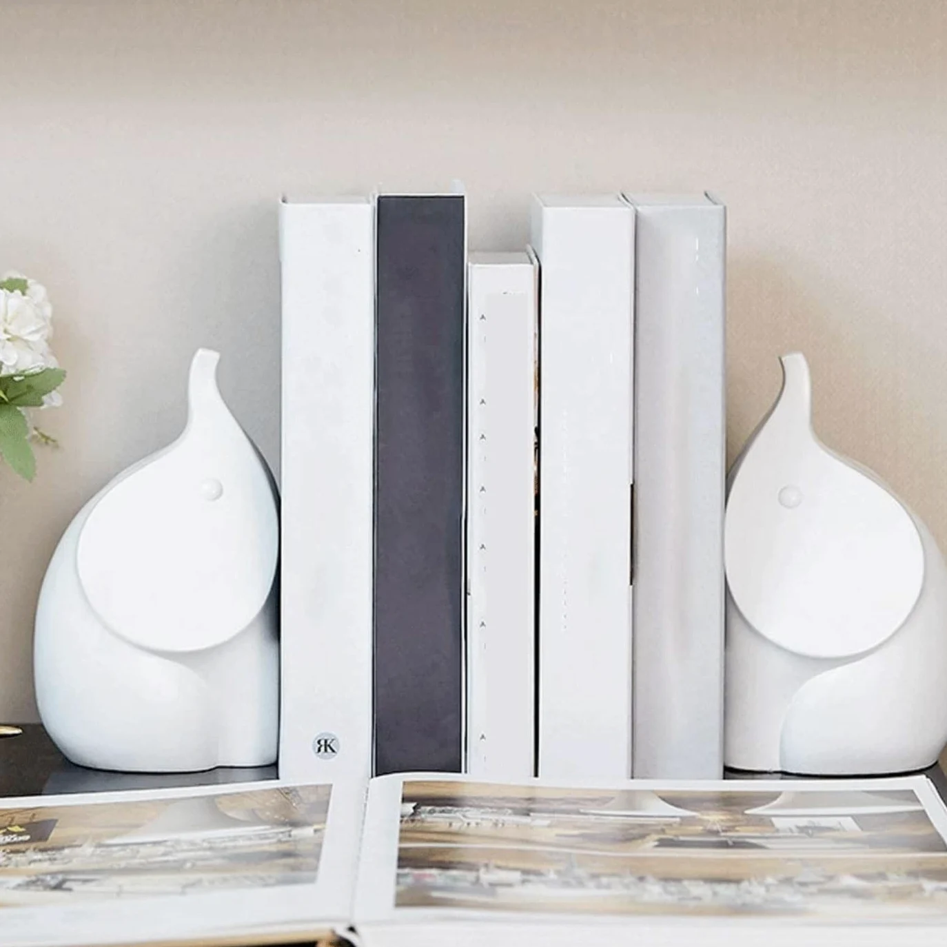 Reggi Libri, Fermalibri Fermalibri A Forma Di Elefante Creativi In ​​​​resina Per Scaffali Libri Pesanti Ufficio Casa Scrivania
