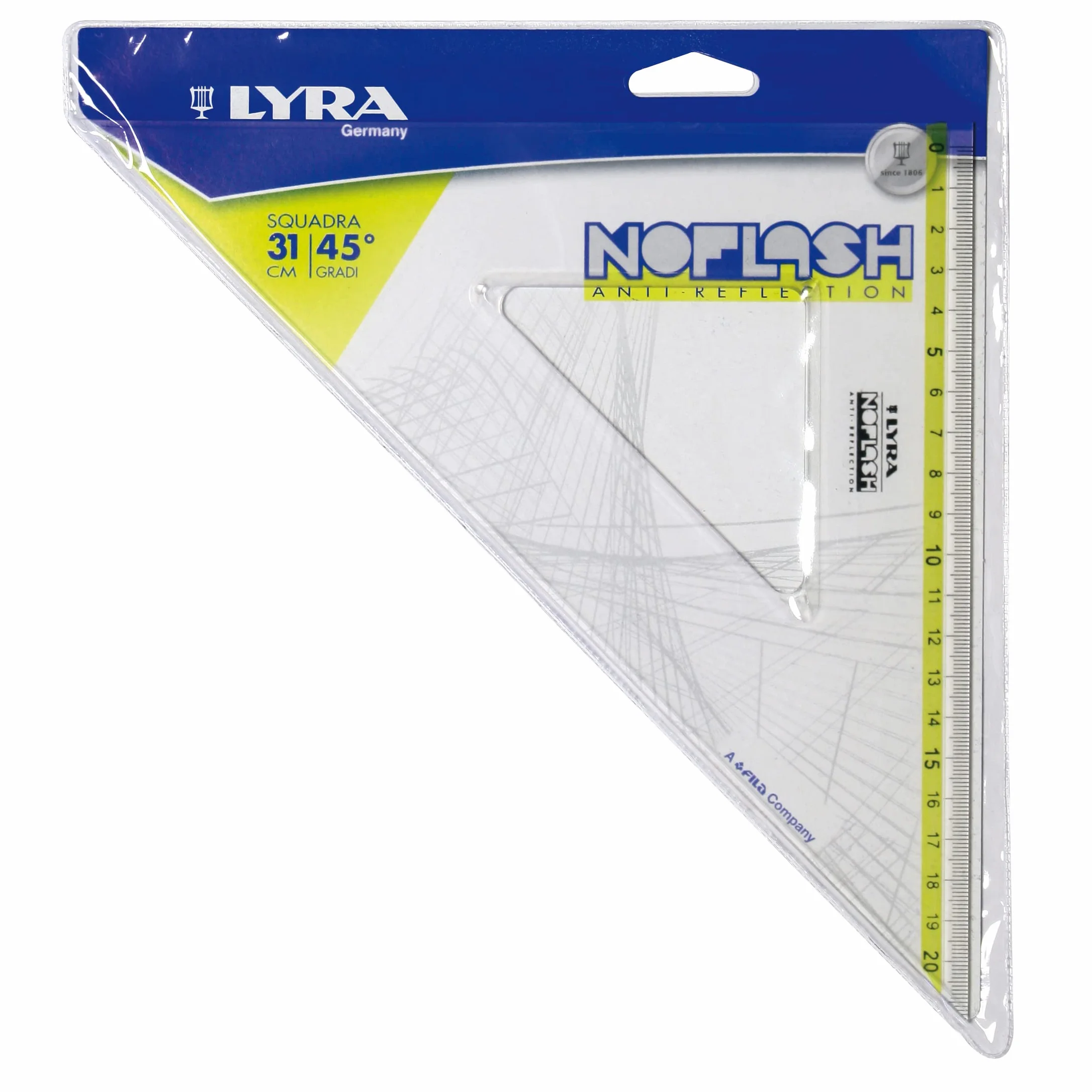 Lyra Noflash Squadra 31cm 45° PVC