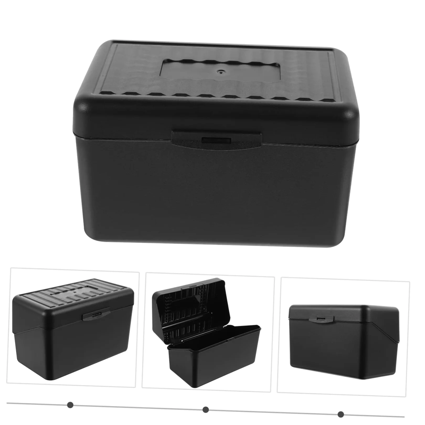 NUOBESTY 5 Pz scatola di carte titolare della carta organizzatore di biglietti da visita da scrivania raccoglitore carte organizzatore di carte supporto per biglietti da visita Black