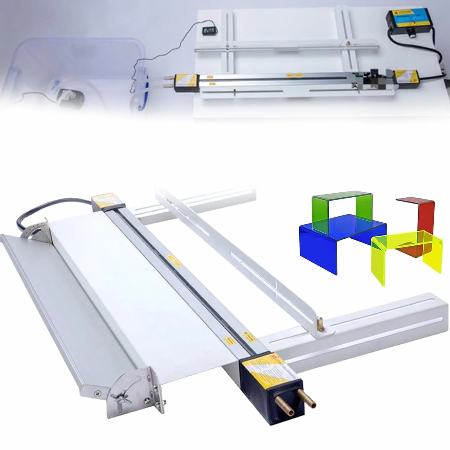 Macchina elettrica a caldo per acrilico per spessore di 1-6 mm con temperatura regolabile e staffa, ideale per decorazioni e insegne
