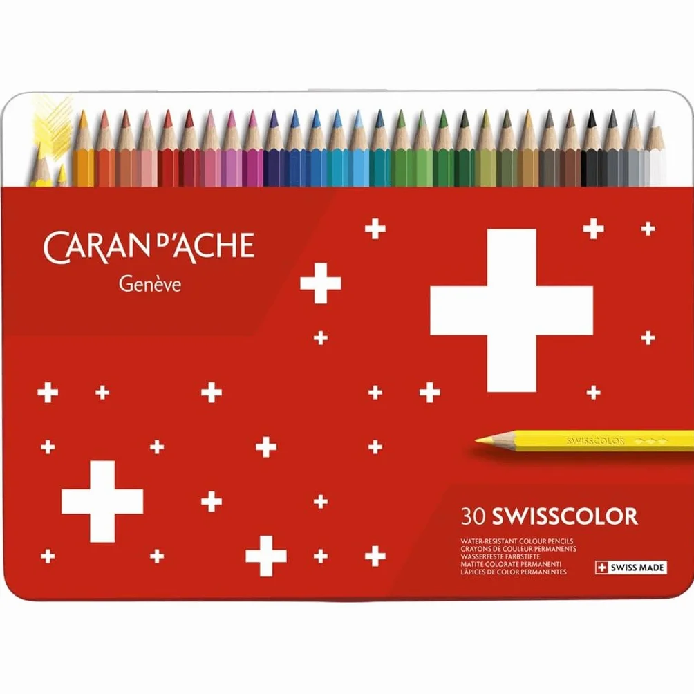 Swisscolor, 30 matite colorate resistenti all'acqua