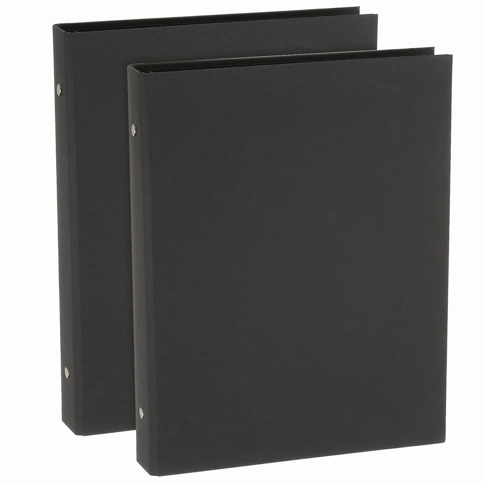 PATIKIL Copertina Raccoglitore B5 2Pz 9 Anelli Tondi Protettore Carta Kraft Guscio Rigido Nero