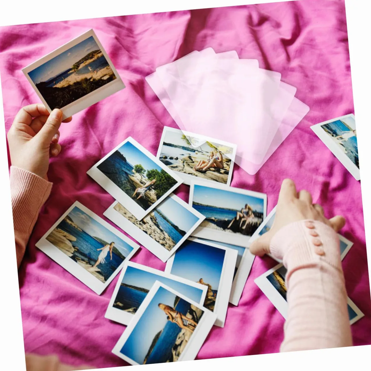 HOMSFOU 100pezzi Laminazione Trasparenti Pellicola Termica per Documenti Buste di Laminazione per Protezione di Foto e Opere d Arte