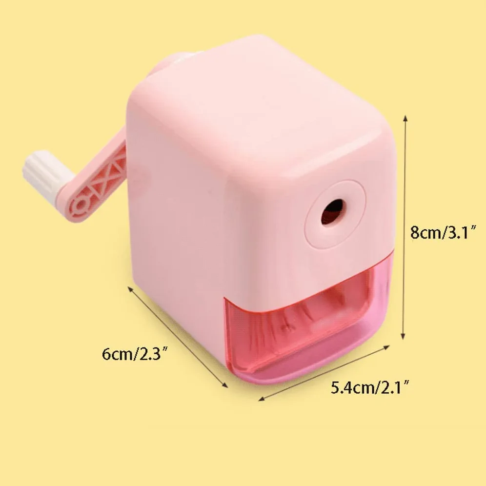 Temperamatite Vassoio per trucioli per la Scuola Temperamatite a manovella con Contenitore Piccolo Temperamatite Portatile per Schizzi Materiale Scolastico Ufficio casa Arte