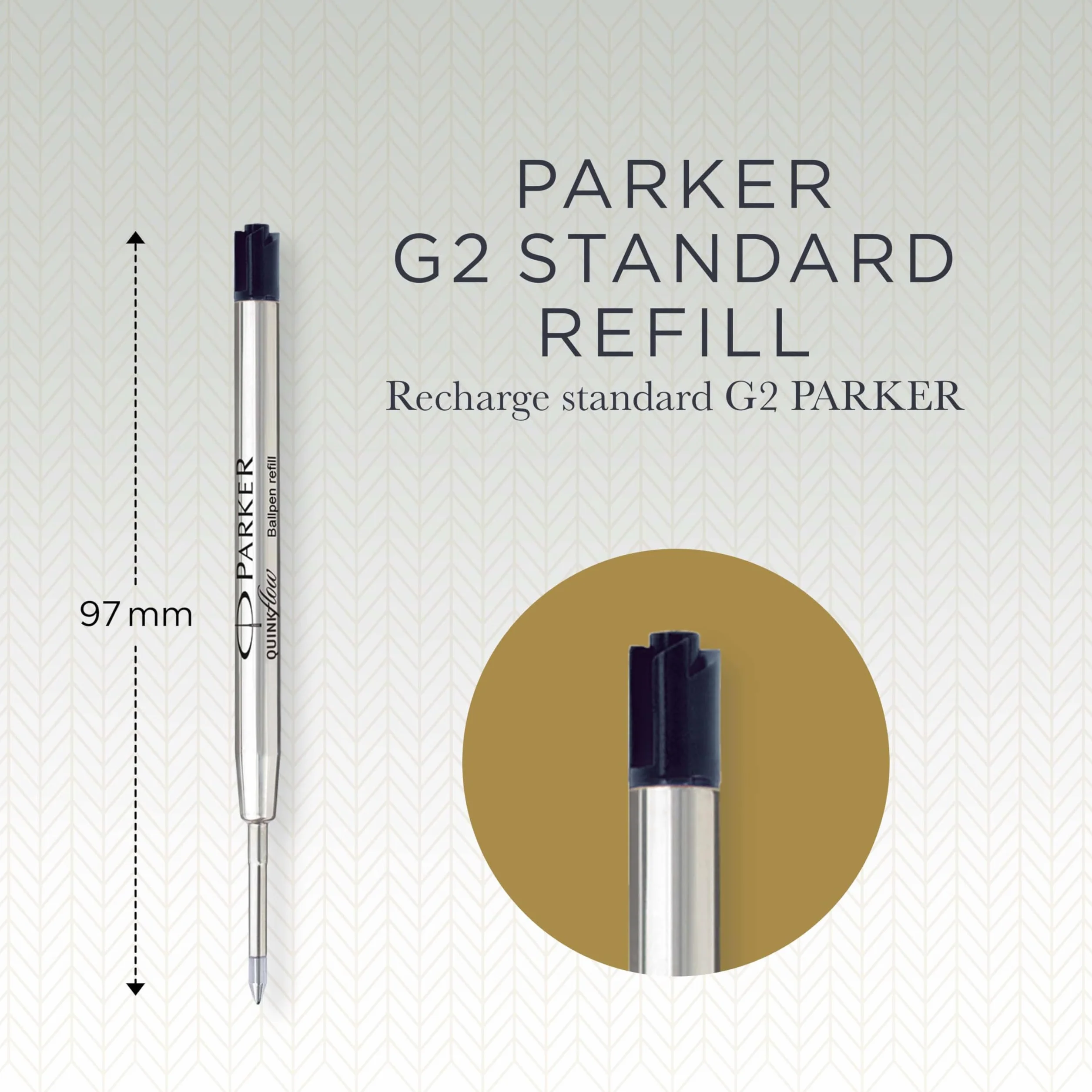 Parker Quinkflow ricarica penna a sfera punta fine nero