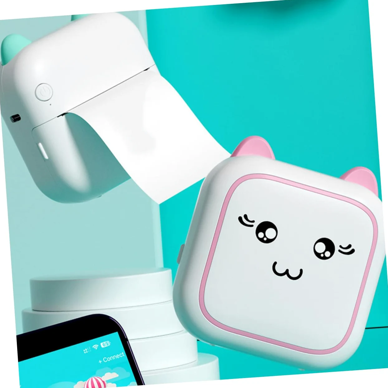 DOITOOL Stampante Etichette Portatile Mini Termica Tascabile Wireless Senza Inchiostro Per Foto Etichette Domande Sbagliate Adesivi Messaggi Elenchi Registri