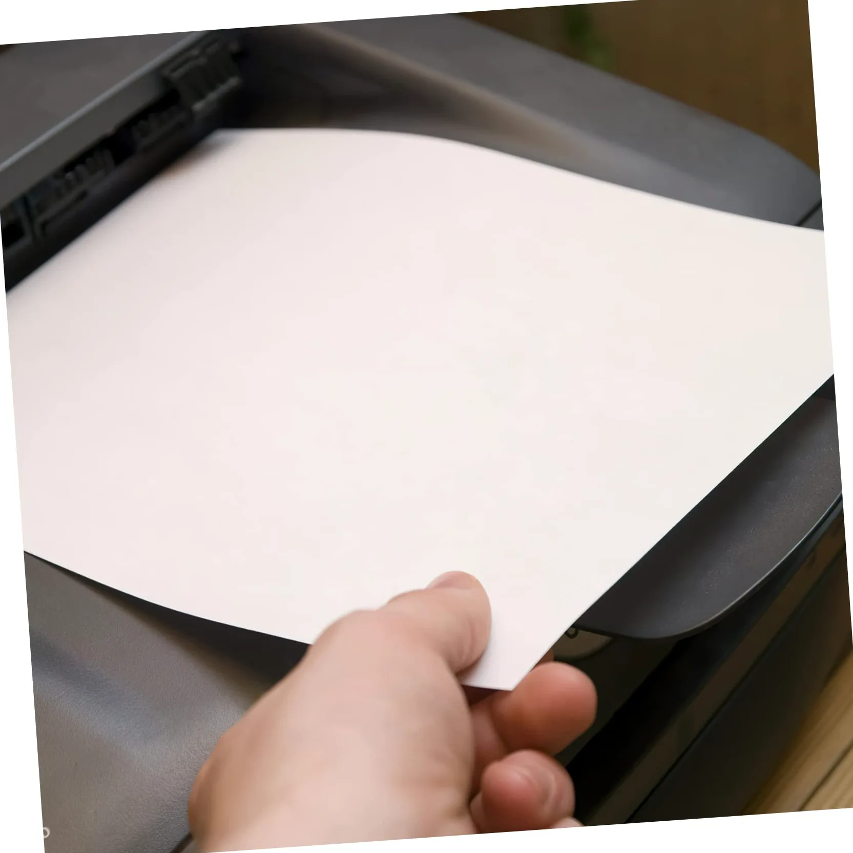 NUOBESTY 100fogli Carta Adesiva Per Stampante Carta Adesiva Opaca Bianca Per Stampante Getto d Inchiostro Di Per Etichette Adesive