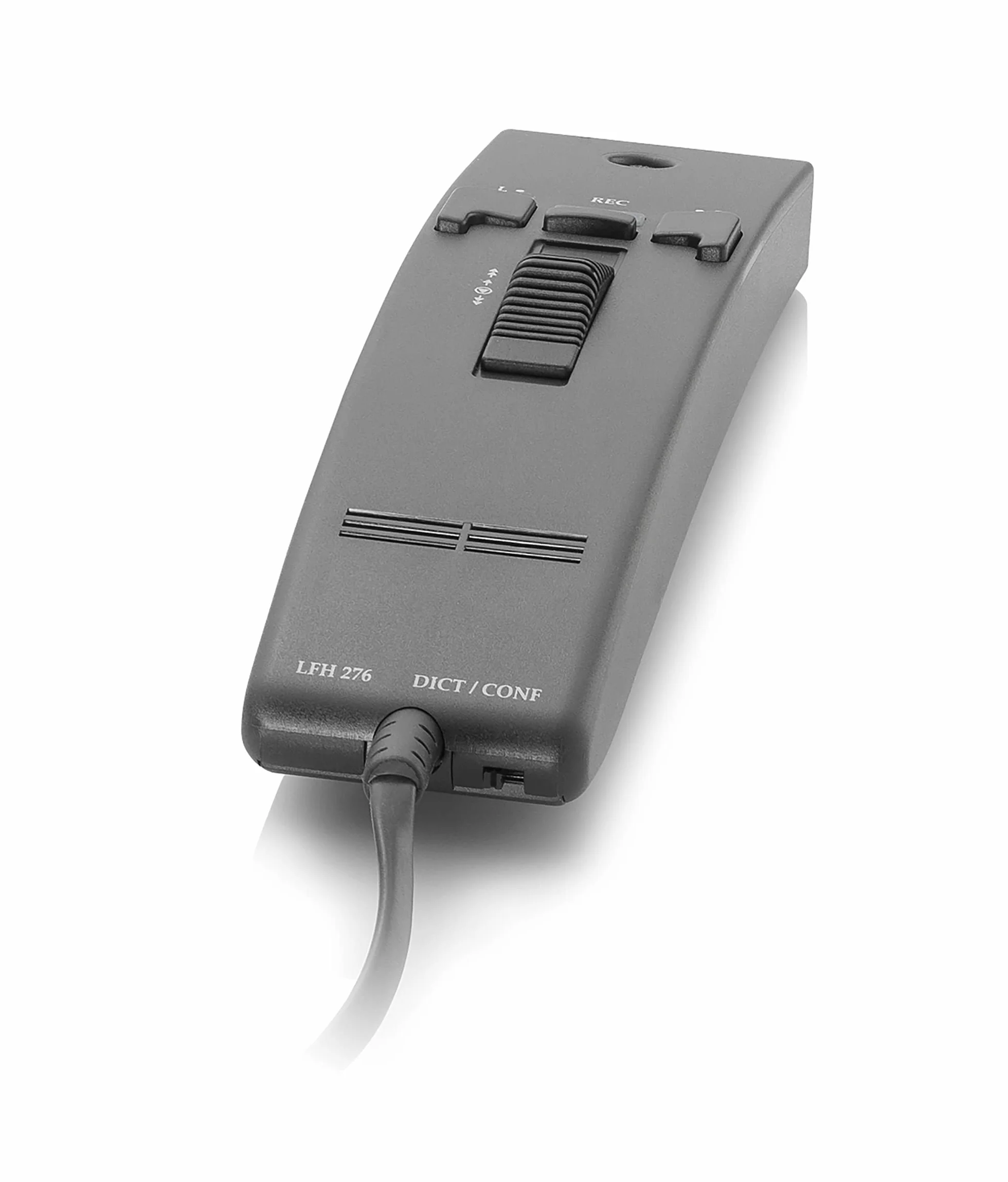 Philips LFH0276 - Microfono manuale per sistemi di riproduzione da scrivania con mini cassette LFH0725 e LFH0730, colore: Antracite