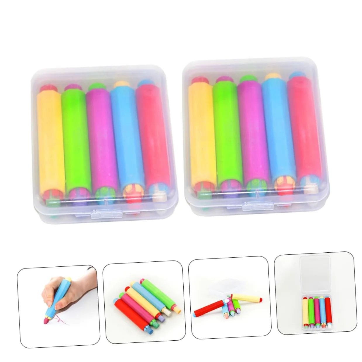 SHINEOFI 20pezzi Clip Protettive Per Gessetti Gessetti Accessori Per Insegnanti e Studenti Per e Casa
