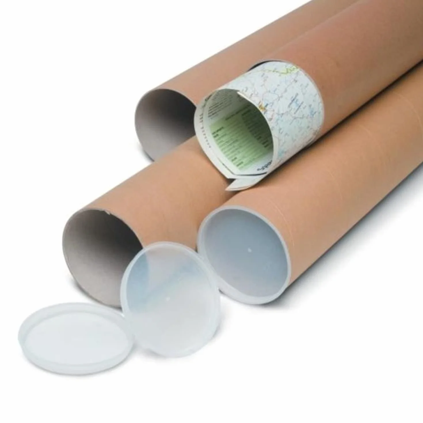 Niik 50 tubi di in cartone resistenti per spedizione con tappi in plastica 35 diametro 7 cm disegni fogli poster stampe A4 A3 spedizioni