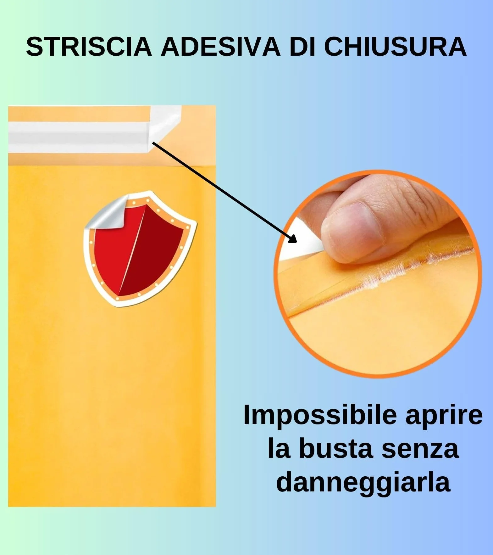 Easy8 20 Buste Imbottite per Spedizioni 150x215 mm Pluriball Bolle Aria Avana Chiusura Adesiva Gialle Protettive Materiali Fragili