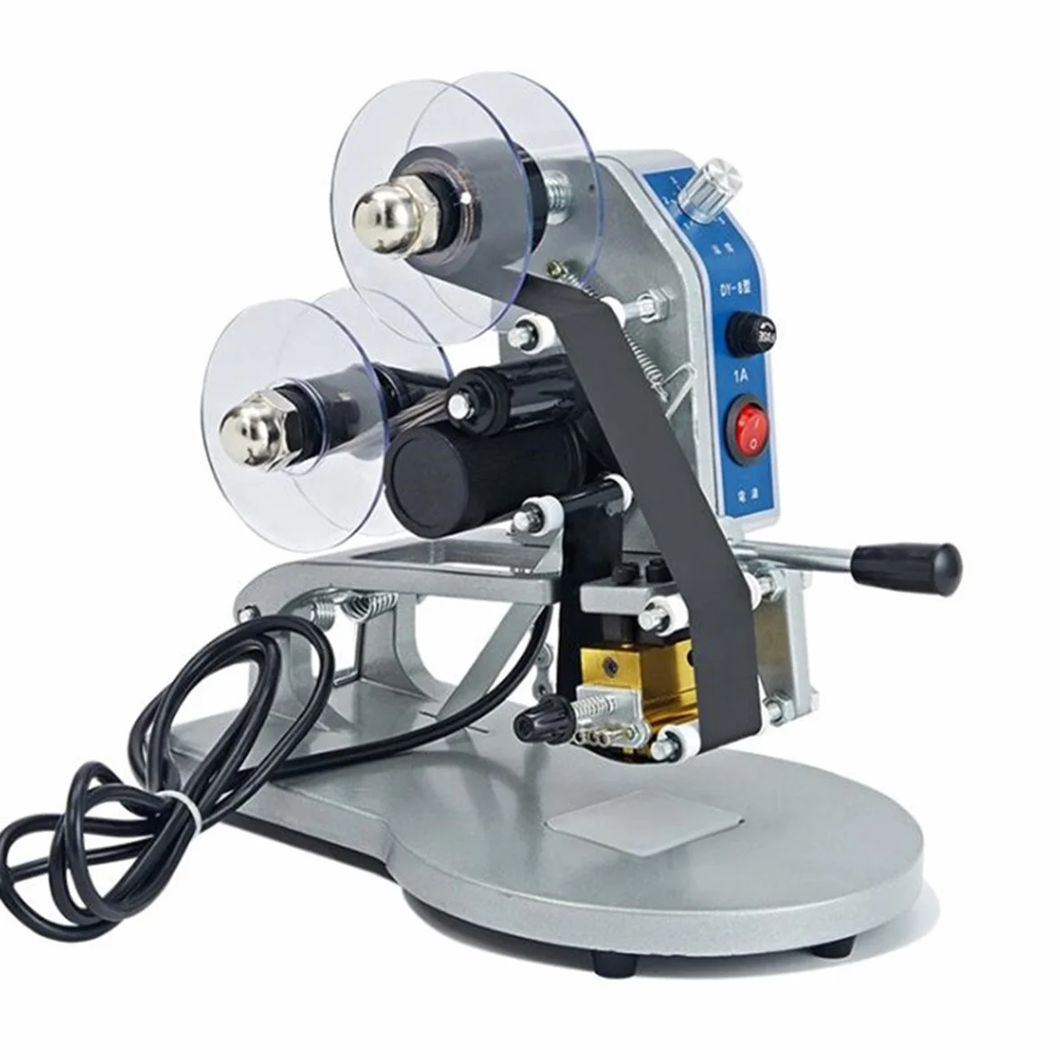 220V Manuale A Caldo Stampaggio Stampi Stampante Strumenti Termica Ribbon Data Code Printing Machine