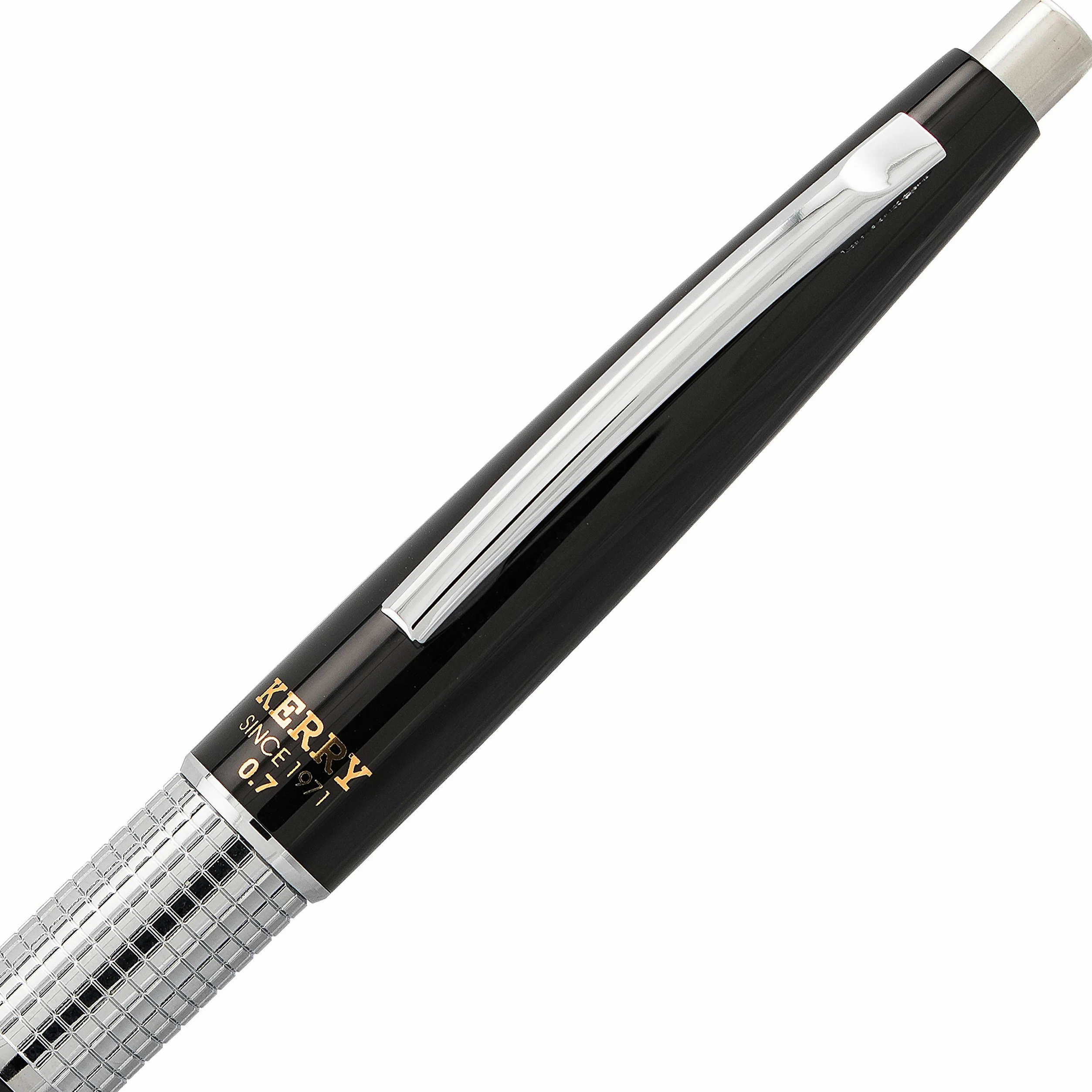 Pentel Kerry Portamine con corpo in metallo, design esclusivo, Durezza HB 0,7 mm nero