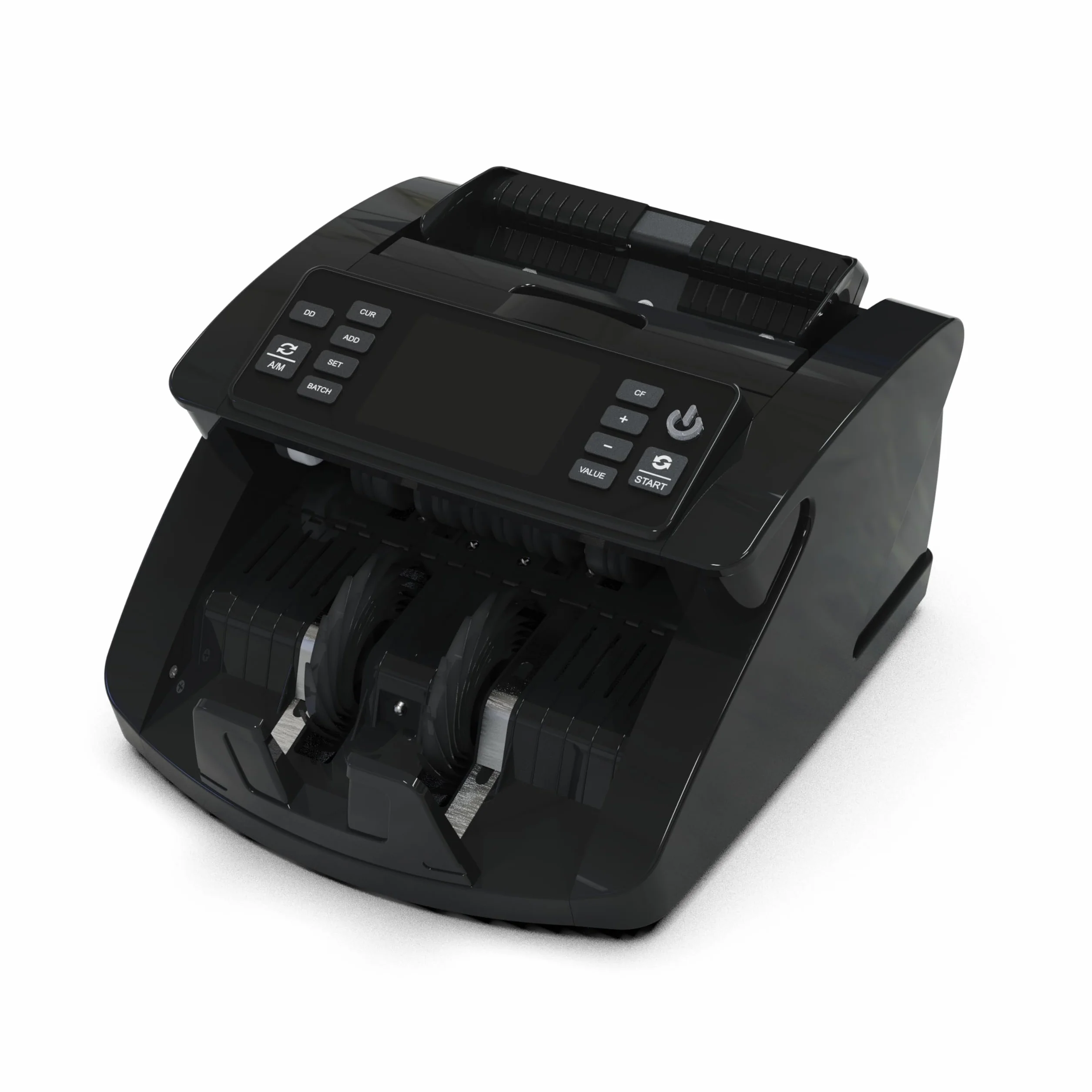Detectalia V10 Macchina Conta Banconote con Rilevamento UV/MG/IR/MT/DD, Schermo TFT 3,5” + Display Esterno, Valore Totale, Lotto e Somma, 1000/Minuto, per EUR-GBP-CHF-USD-SEK-DKK-PLN-TRY-AED-SAR