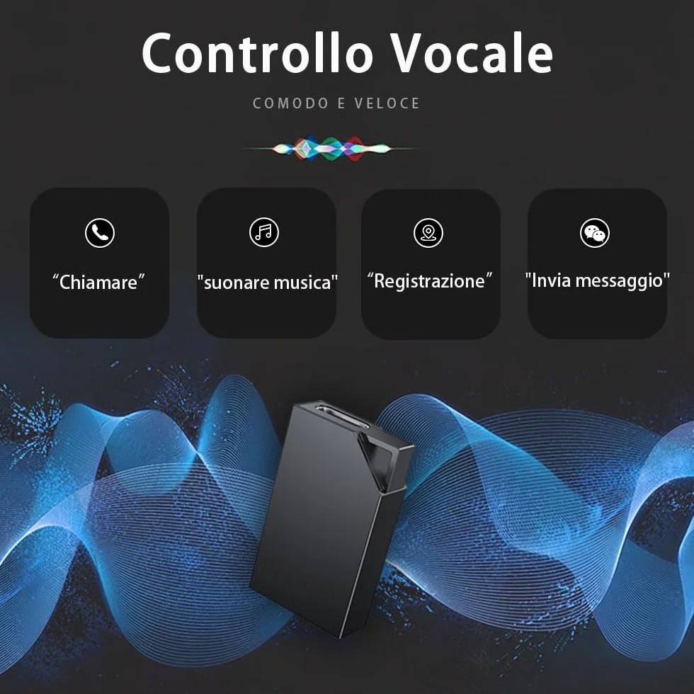 Registratore Vocale con, Memoria da 64GB, Ricaricabile USB, Registratore Vocale Spia e Funzioni Attivazione Vocale, Penna Mini Registratore Vocale Spia, Per Lezioni, Riunioni (3 * 2 * 0.6)