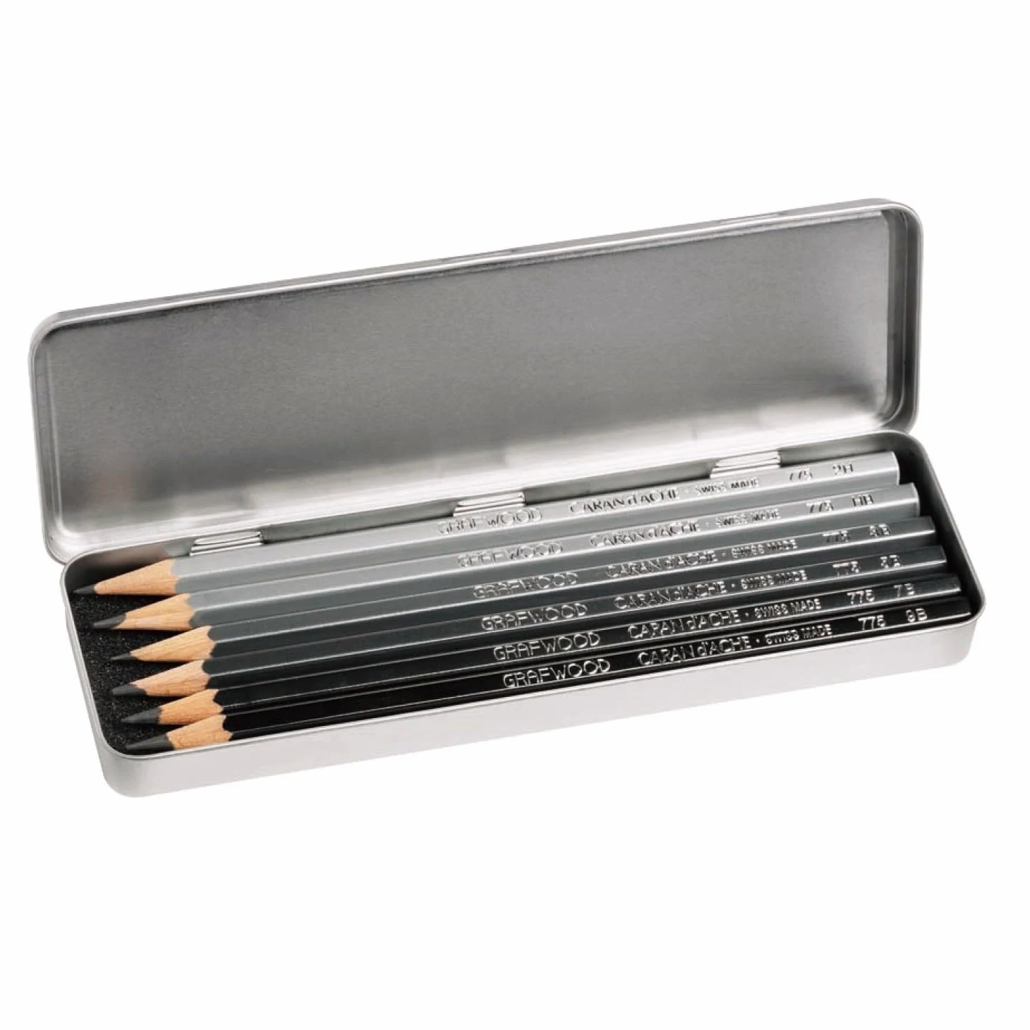 Caran d'Ache 0775.306 Artist Graphite Line Grafwood - Matite con 6 gradazioni di durezza