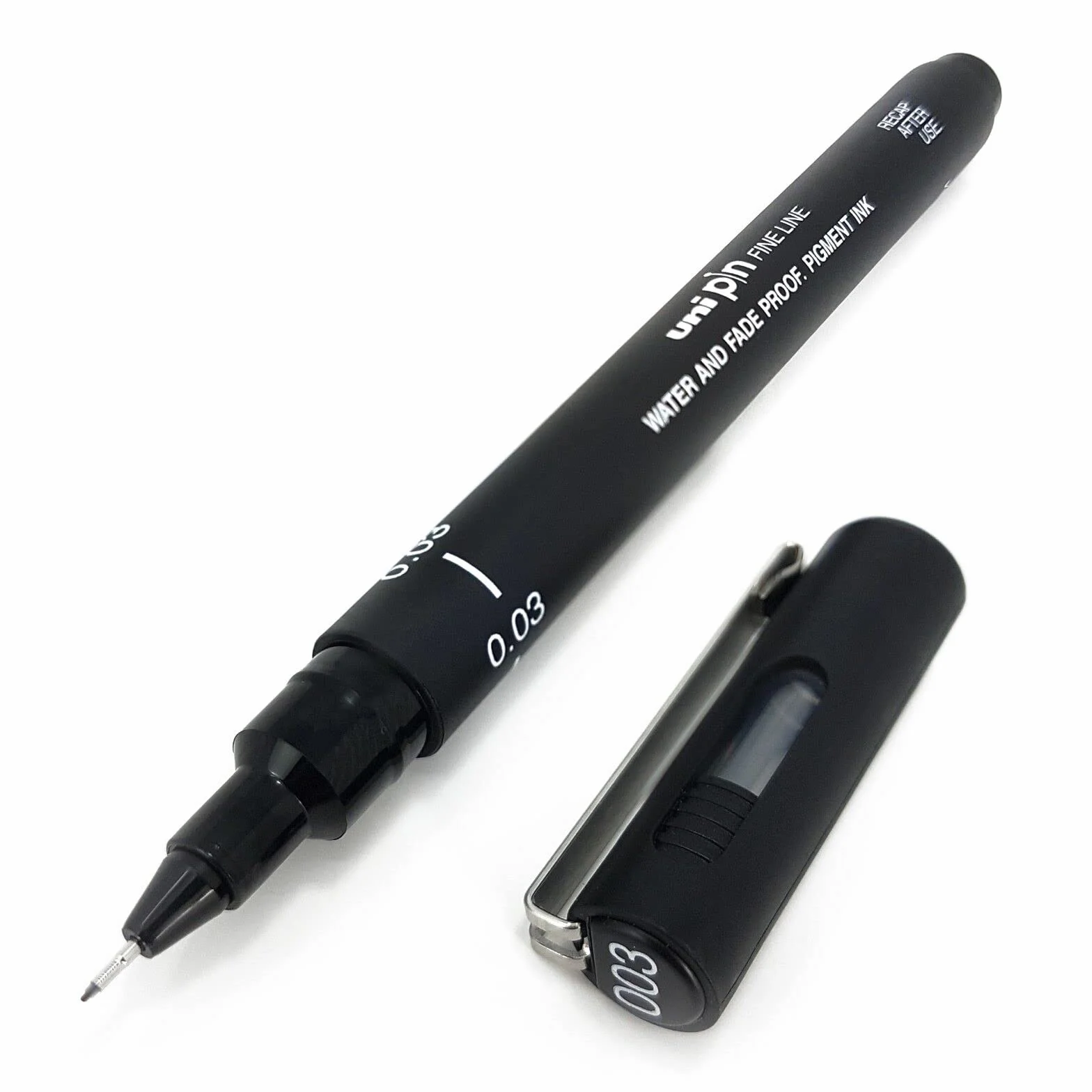 Uni Pin Fineliner Penna Disegno 0.03mm Nero Scatola da 12