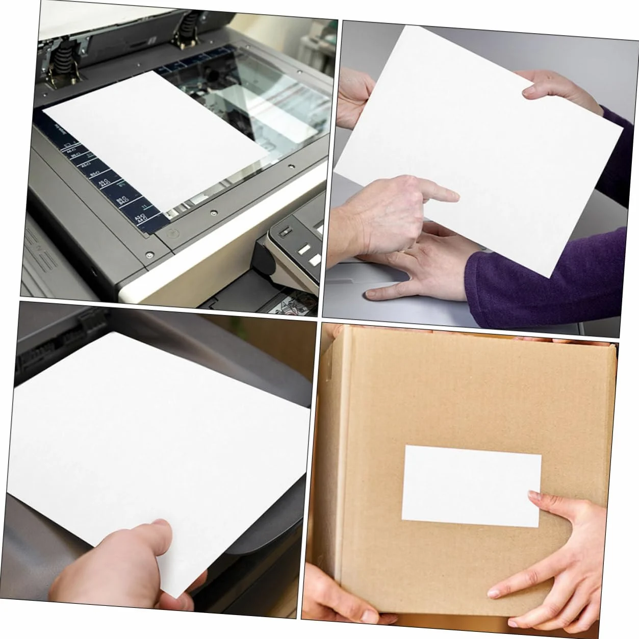 Carta Adesiva per Stampante A4 100 Fogli Bianca Autoadesiva | Carta Termica Autoadesiva, Resistente ai Graffi, Design Leggero, per Prezzo e Organizzazione Domestica