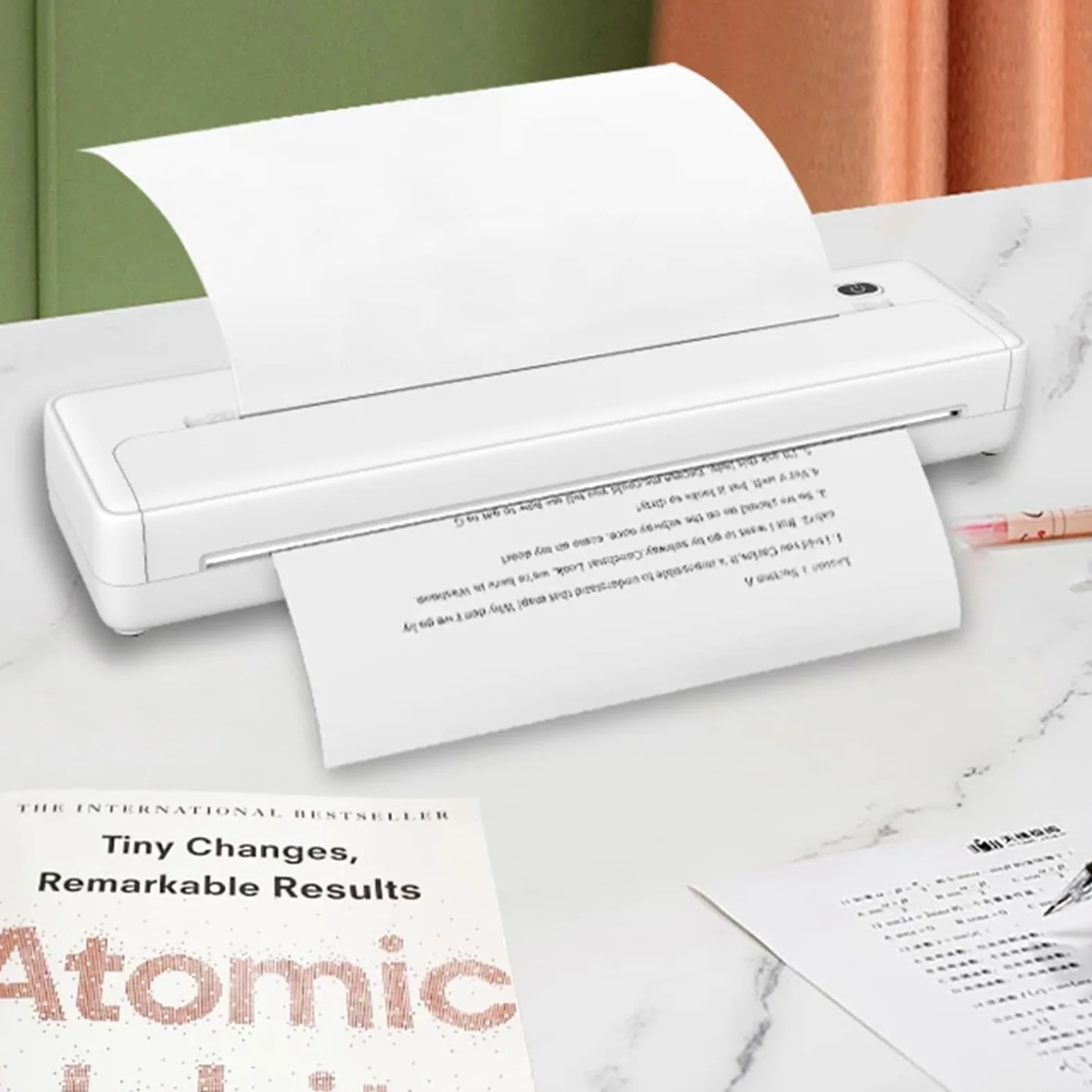 Carta Per Stampante A4 100/200 fogli A4 Carta termica pieghevole Stampa continua Riconoscimento automatico ufficiale(200Pcs)