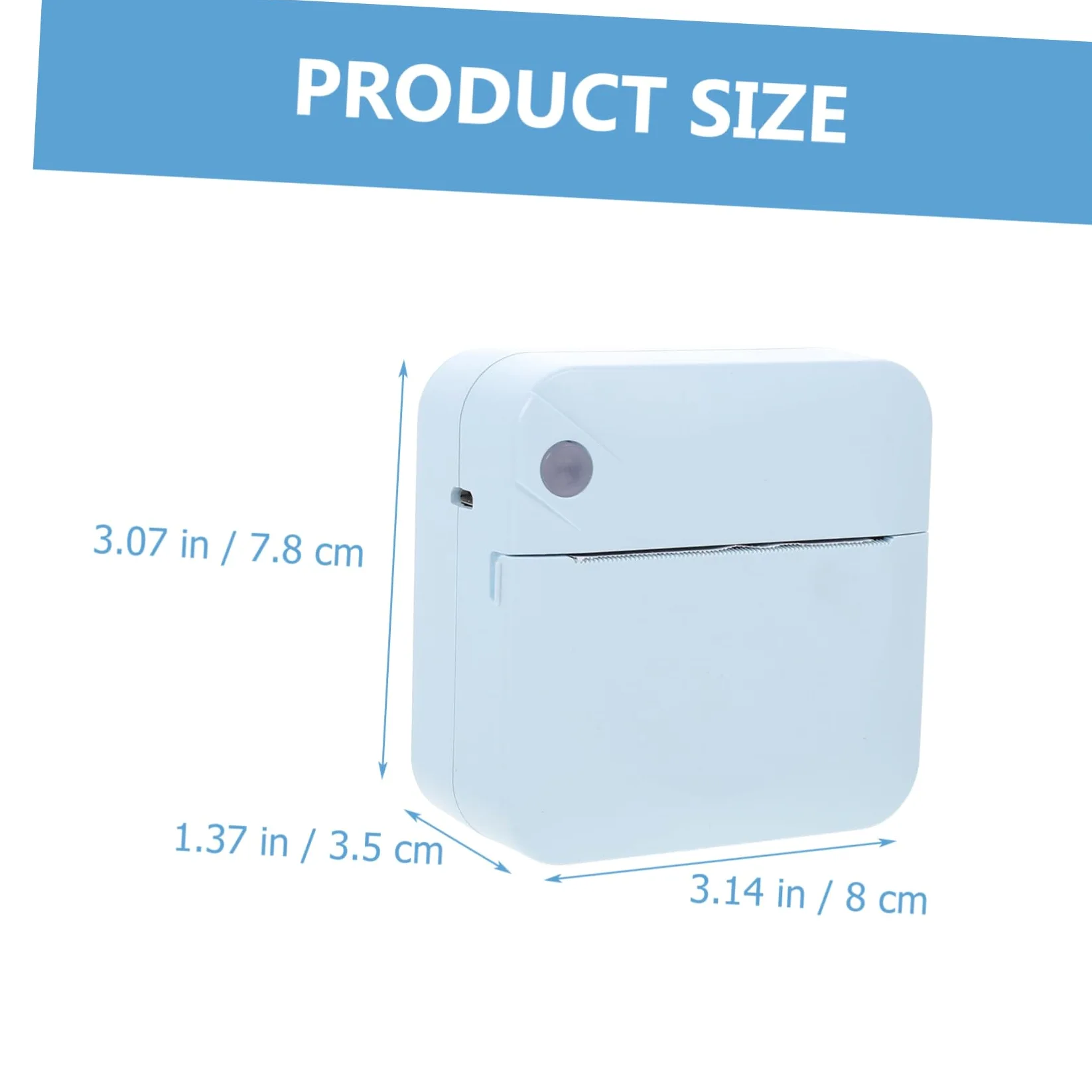 Veemoon Stampante Termica Portatile Etichettatrice Wireless Abs Ricaricabile per Ufficio Casa Studenti, Stampa Etichette Codici a Barre Foto Testo Grafica, Compatibile Smartphone, Colore