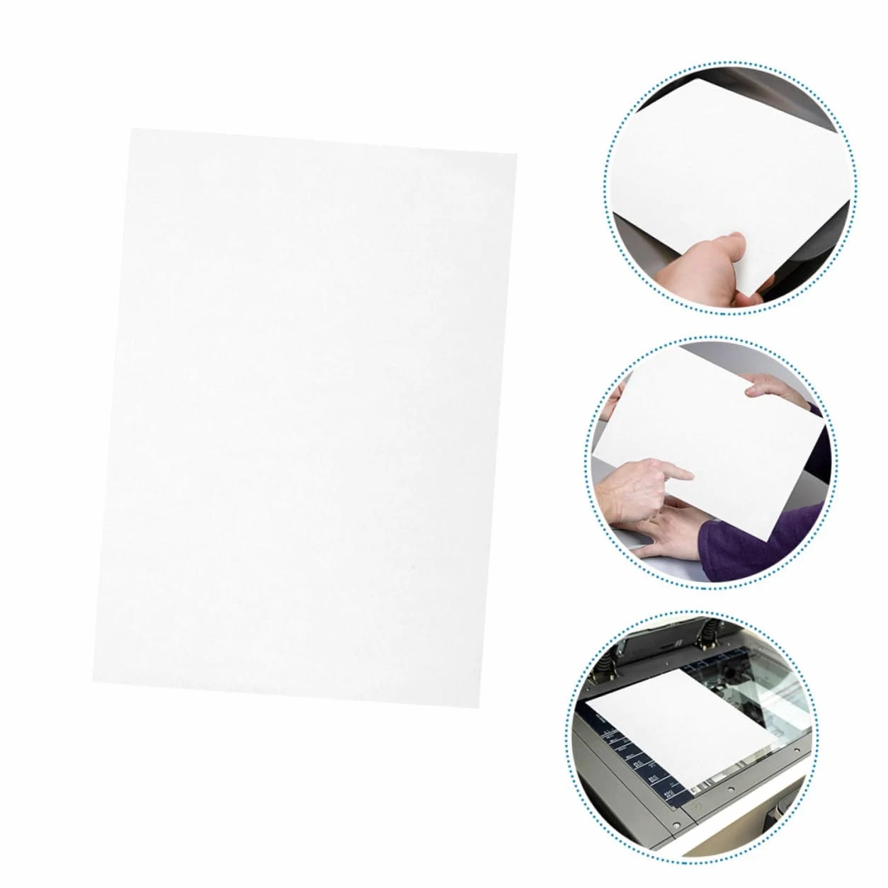 Carta Adesiva per Stampante A4 100 Fogli Bianca Autoadesiva | Carta Termica Autoadesiva, Resistente ai Graffi, Design Leggero, per Prezzo e Organizzazione Domestica