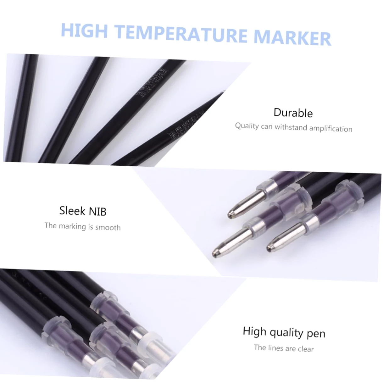 Uonlytech 100pezzi Pennarelli per Tessuti Cancellabili Caldo Ricarica Strumenti per Cucito Quilting Sartoria Applicazione Facile Suqualsiasi Materiale
