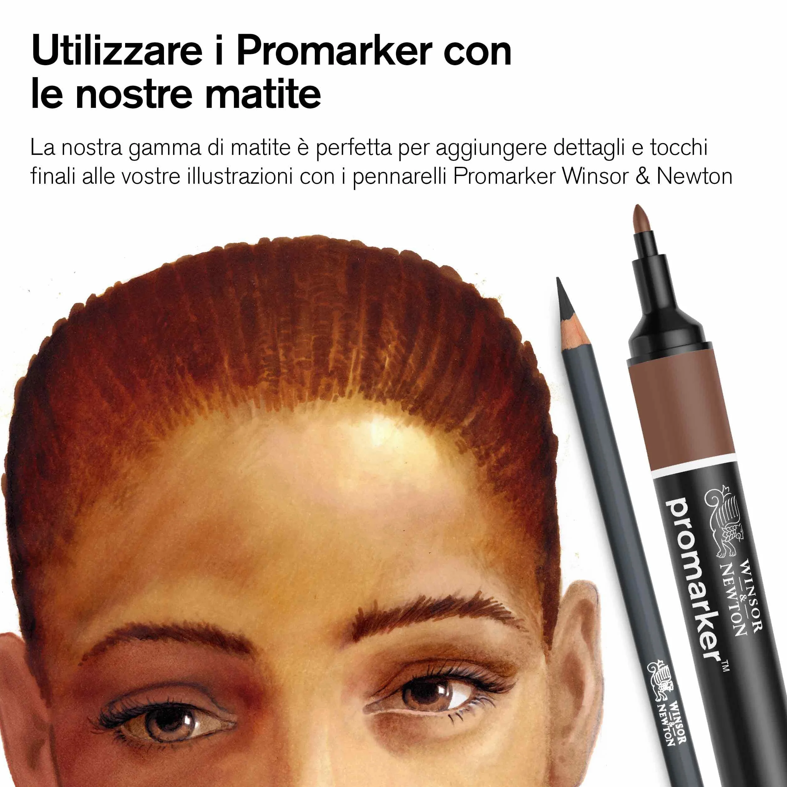 Winsor & Newton Studio Collection Matite Carboncino Scatola In Metallo 6 Pezzi