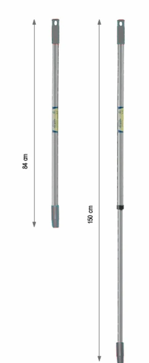 Manico scopa in plastica con asta allungabile 84-150 cm per pulizie