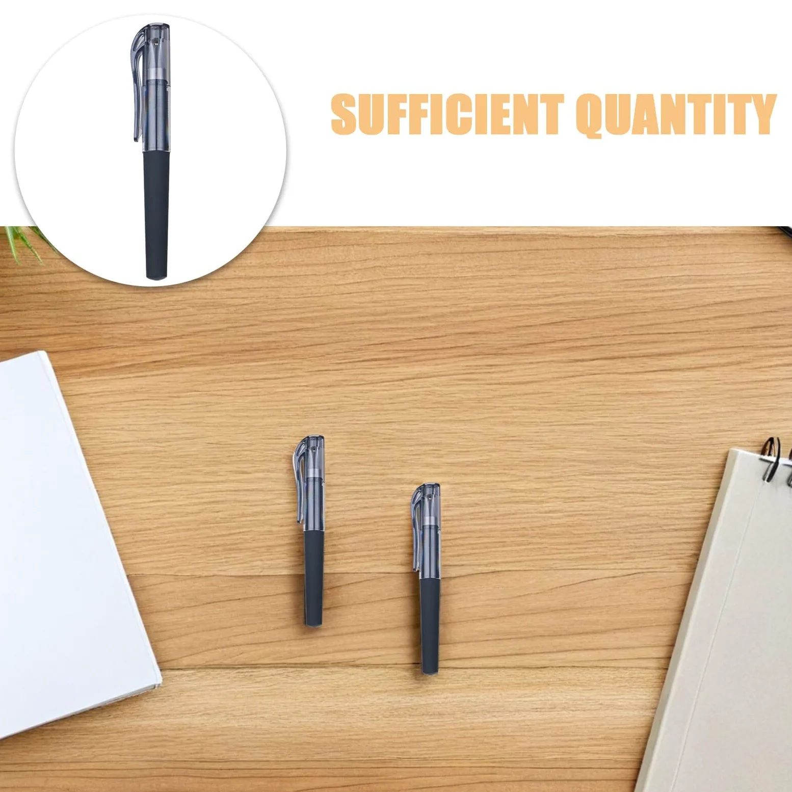 50 Penne Gel Mini Punta Fine 0,5 Mm, Penna Tascabile Inchiostro Nero ad Asciugatura Rapida per Ufficio, Scuola e Viaggio, Penne Gel per Prendere Appunti e Diario
