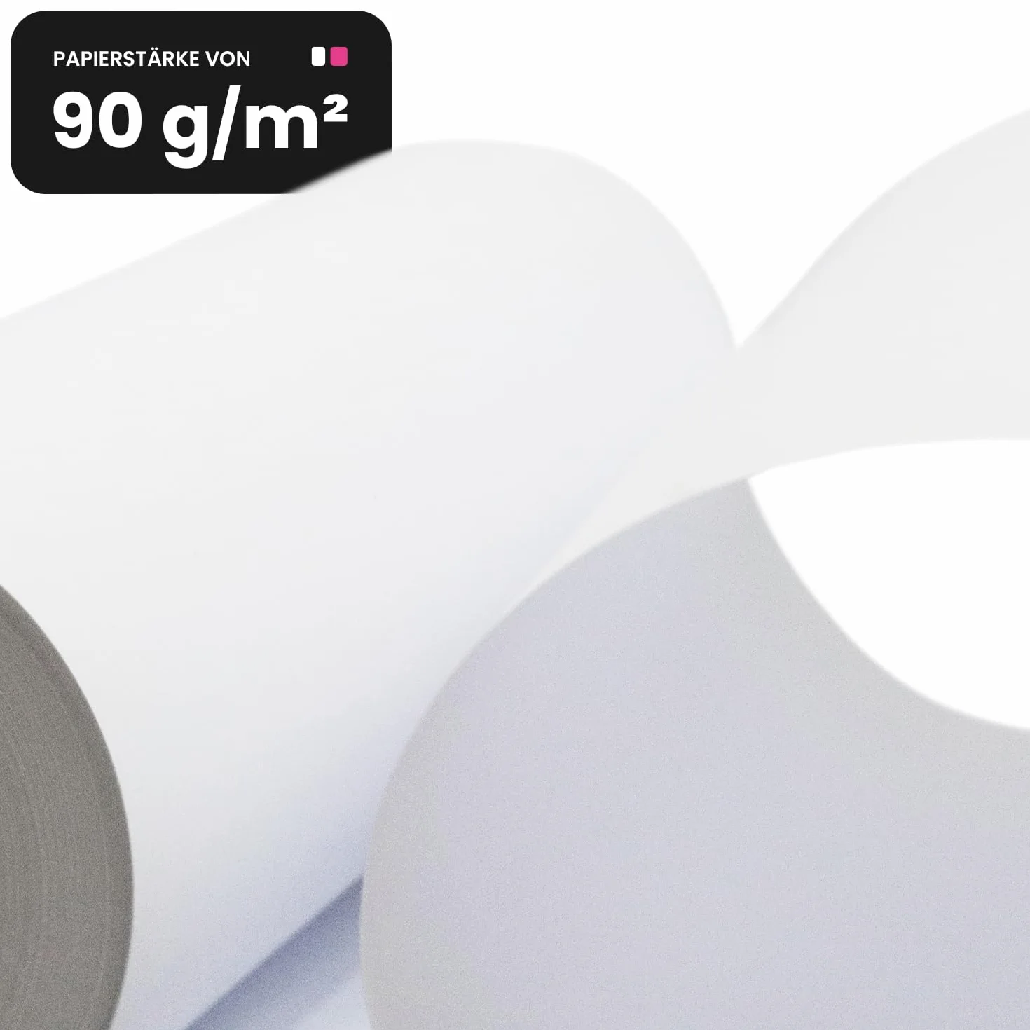 Carta plotter bianca Netuno 610 mm x 50 m 90 g/m² anima 50 mm per stampa CAD inkjet
