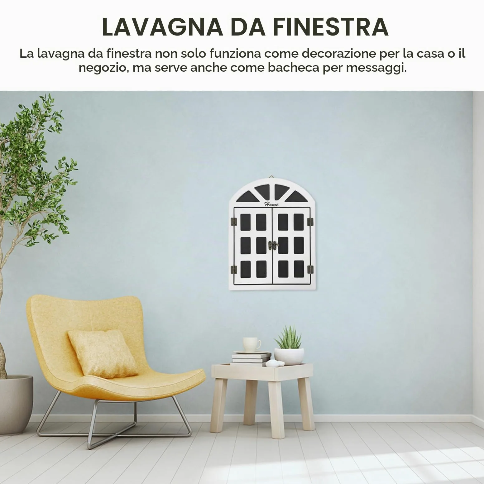 Operitacx Lavagna Da Appendere in Legno 13 Pollici Lavagna Per Finestre Con Superficie Cancellabile Per Cucina Bar Ristorante Decorazioni Per Eventi Casa