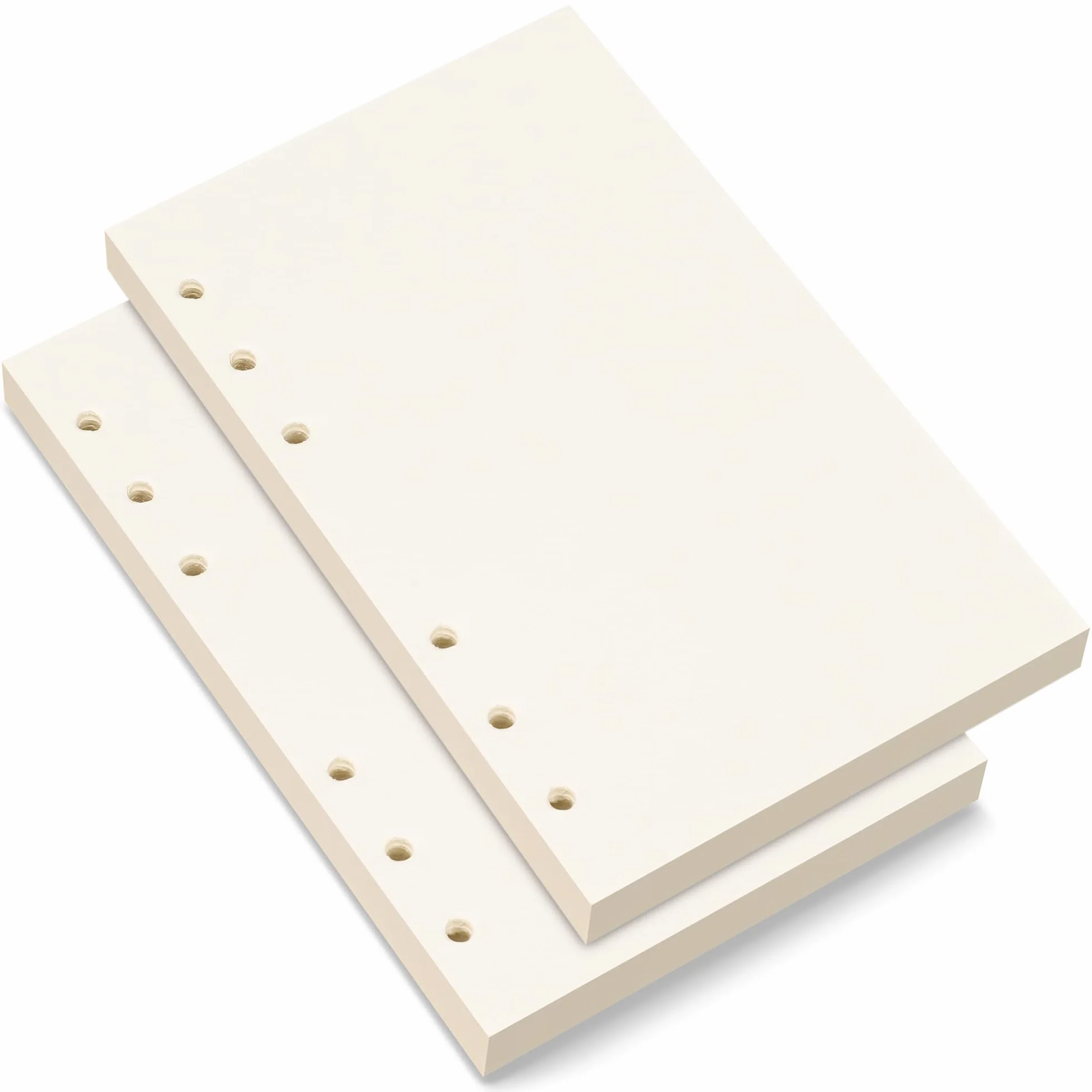 Carta di ricarica bianca A6 6 fori 80 fogli 160 pagine 10,4 x 16,8 cm beige (2)