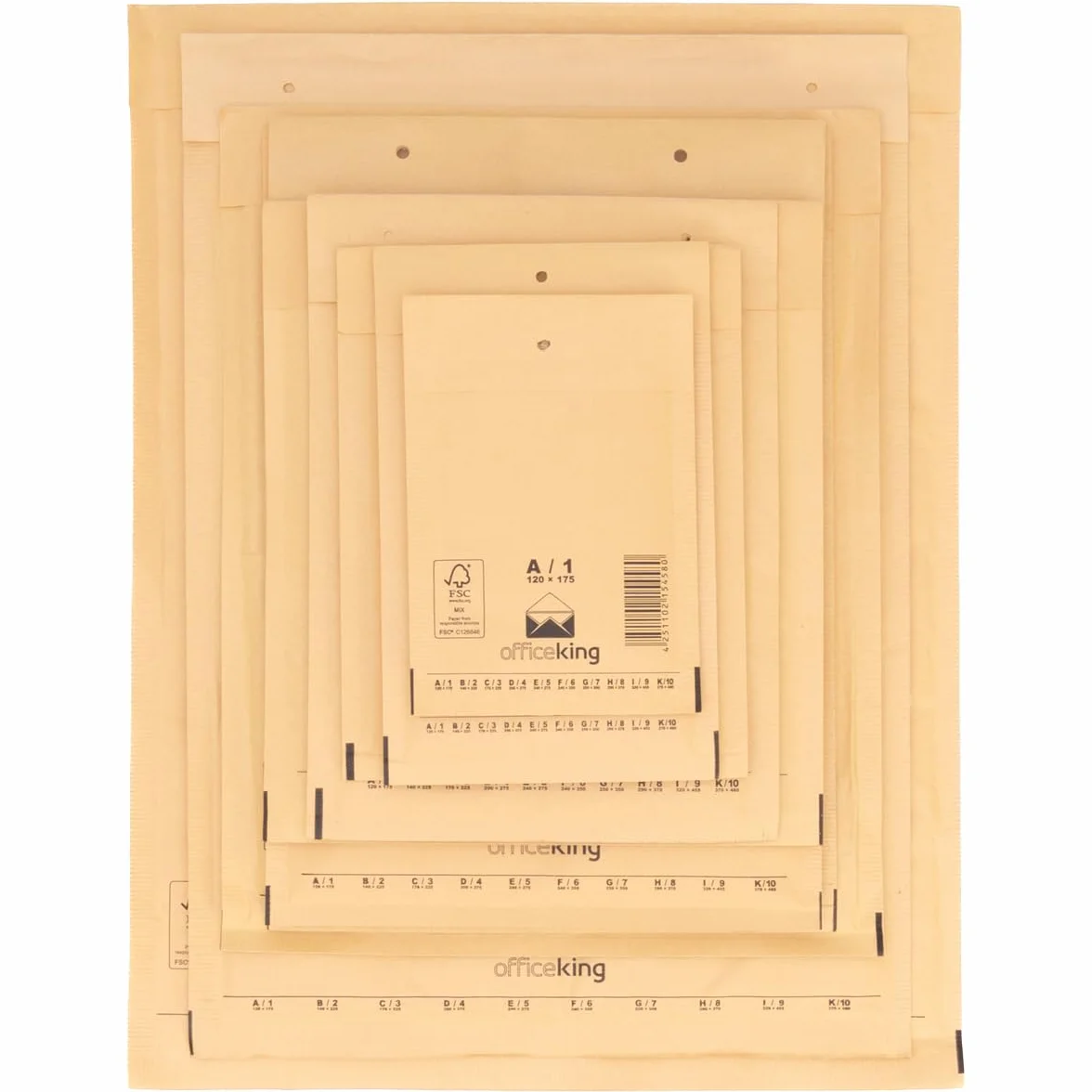 verpacking 200 Buste gialle imbottite 20 x 27,5 cm D4 - Buste pluriball, Buste con bolle