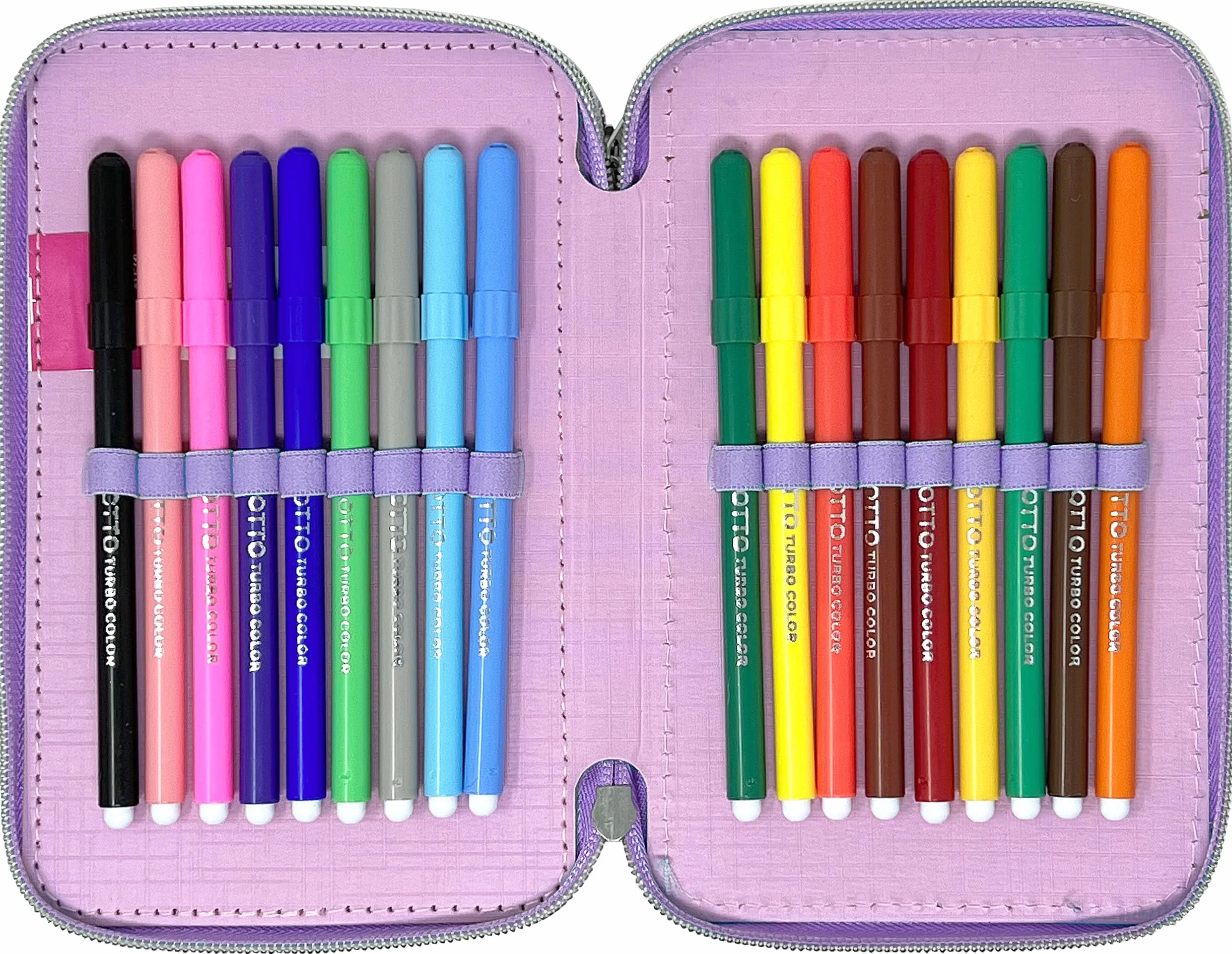Clondo Astuccio 3 Scomparti 3D Bambini Stitch Angel Fan 44 Accessori Scuola Elementare 20 cm
